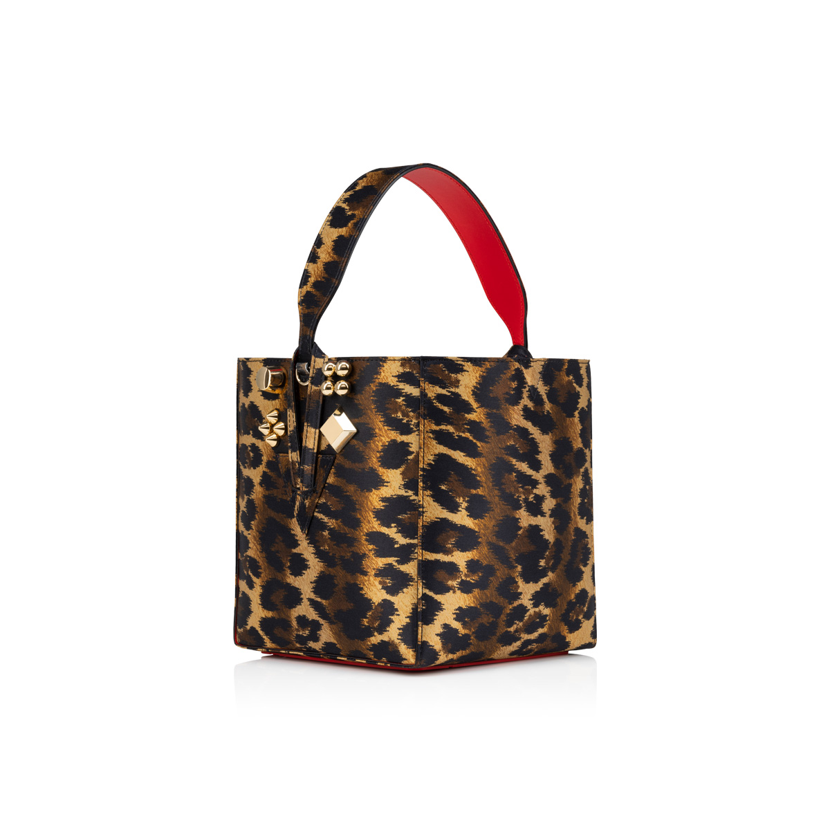 Cabachic Small Leopard Print Tote Bag in Multicoloured - Christian Louboutin