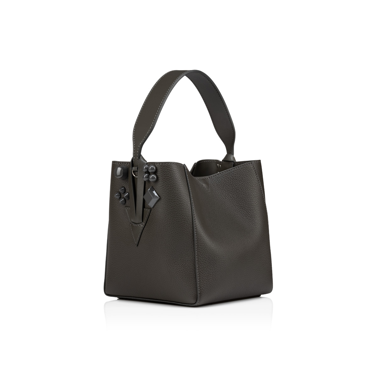 Cabachic mini - Bucket bag - Grained calf leather, rubber and