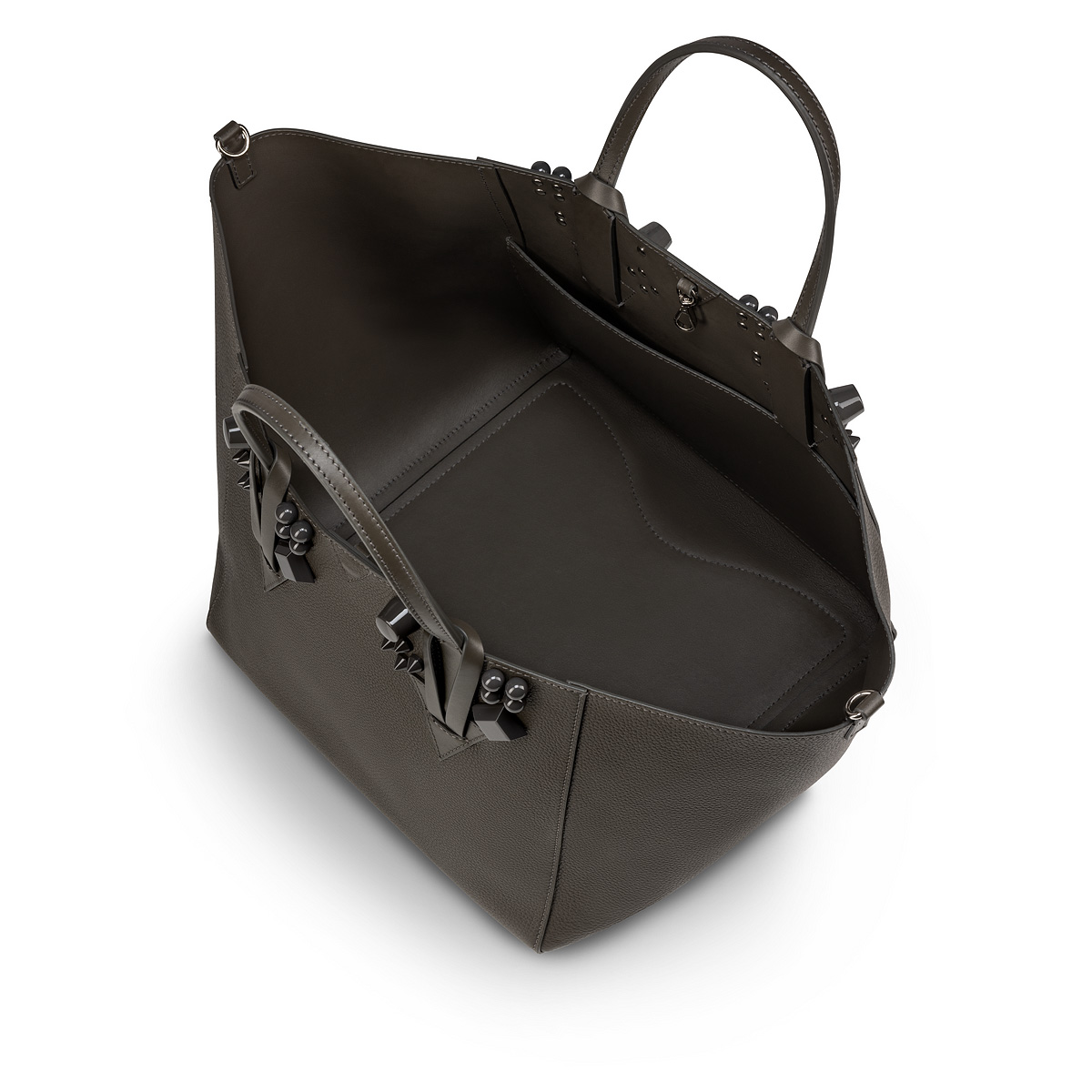 Cabachic mini - Bucket bag - Grained calf leather and spikes