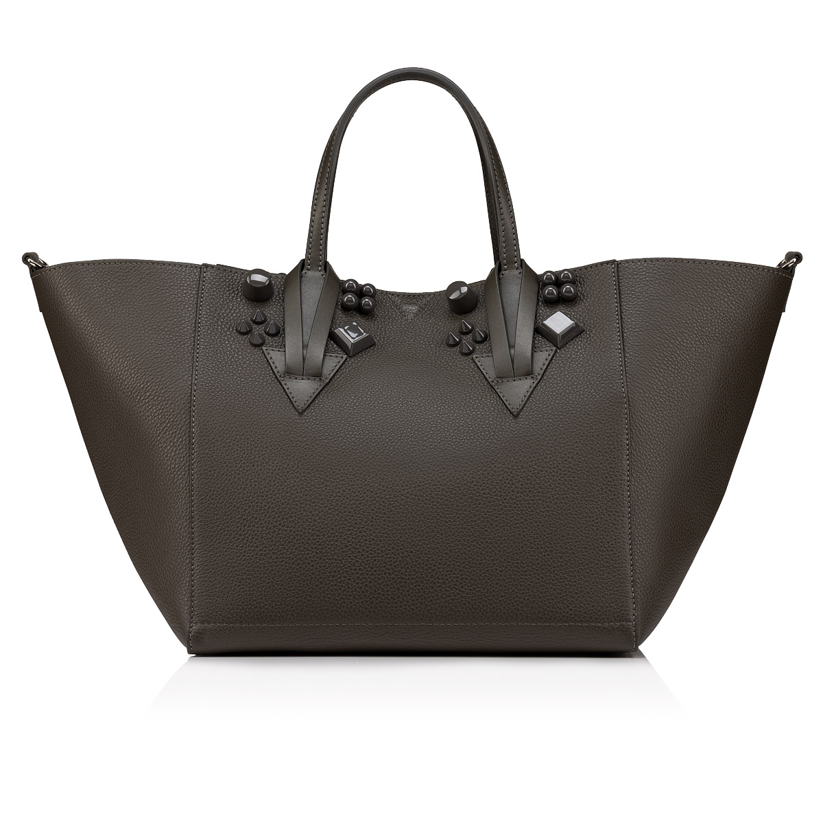 Cabachic mini - Bucket bag - Grained calf leather and spikes