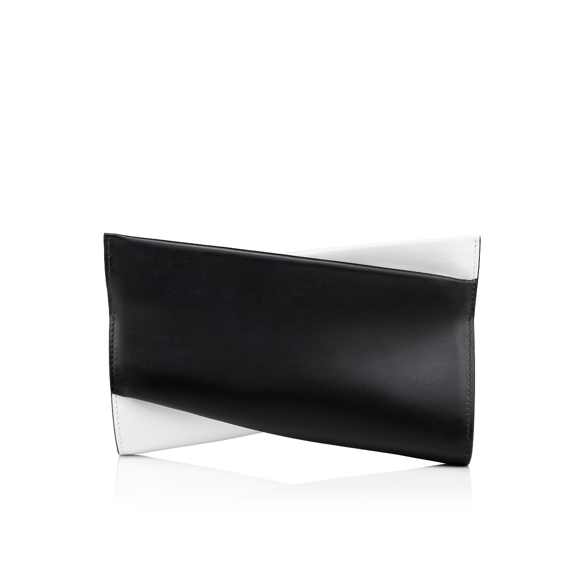 Christian Louboutin Loubitwist Small Metallic Leather Clutch Bag