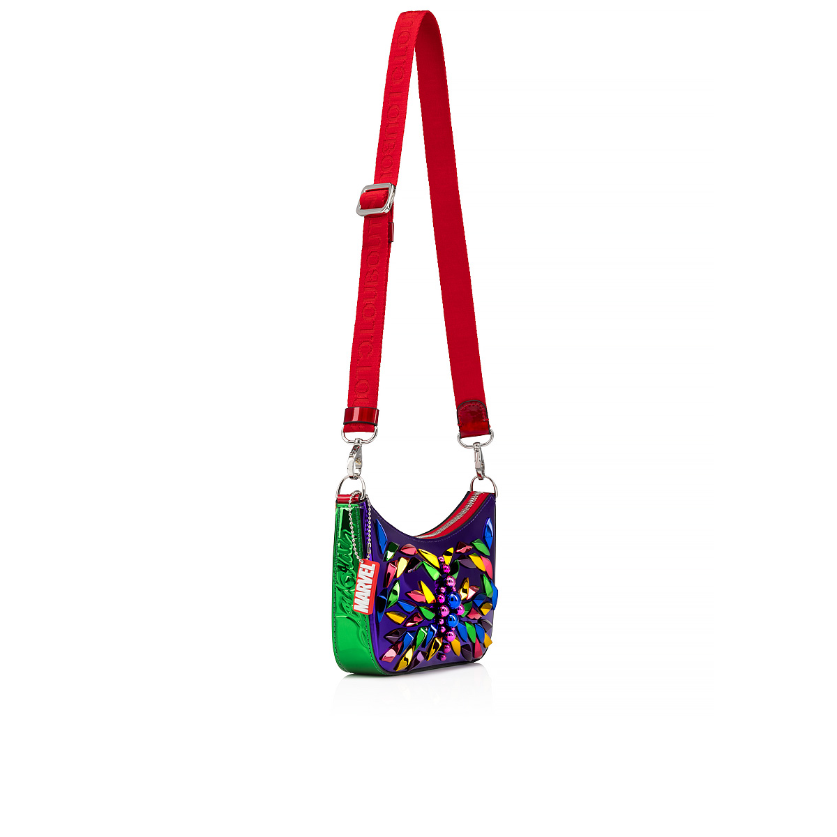 Sea Warrior - Crossbody bag - Specchio leather - Multicolor - Christian  Louboutin