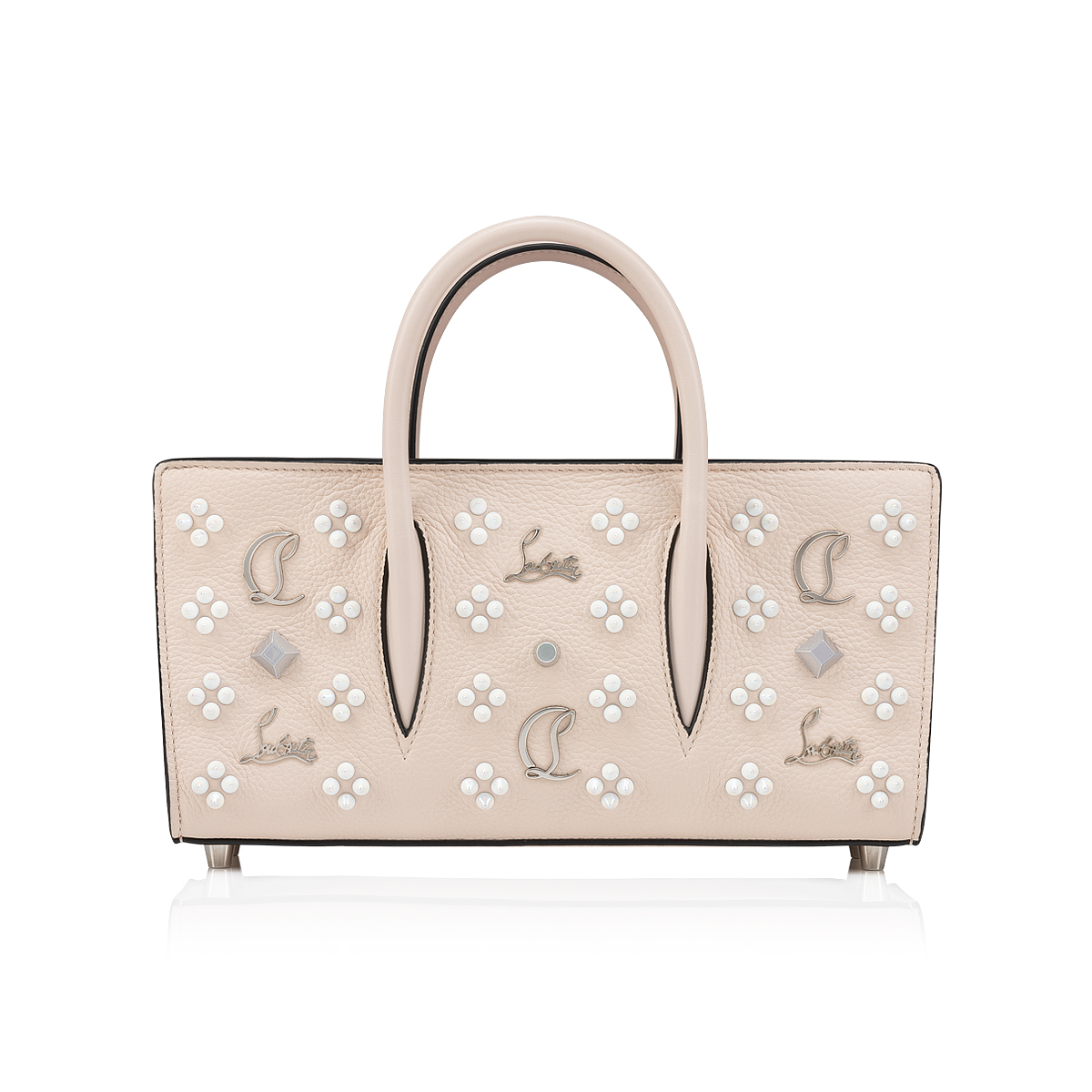 Paloma medium - Top handle bag - Grained calf leather and spikes