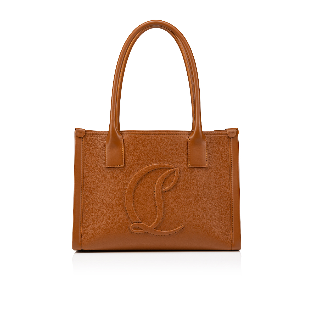 By My Side small - Tote bag - Grained calf leather - Cuoio
