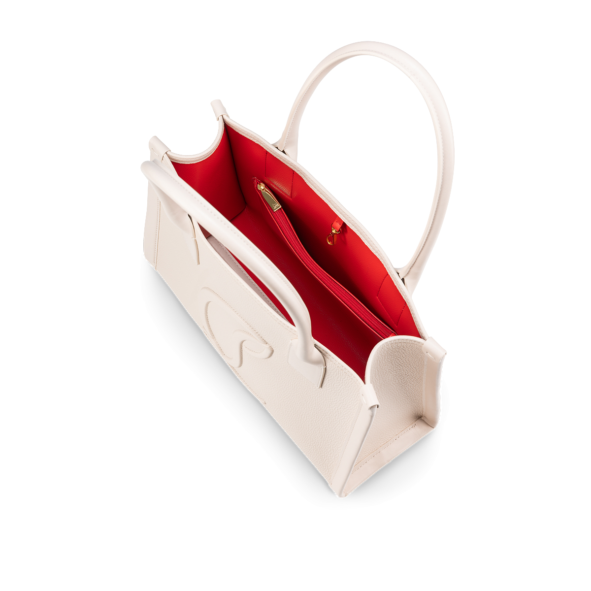 By My Side mini - Tote bag - Grained calf leather - Cuoio - Christian  Louboutin