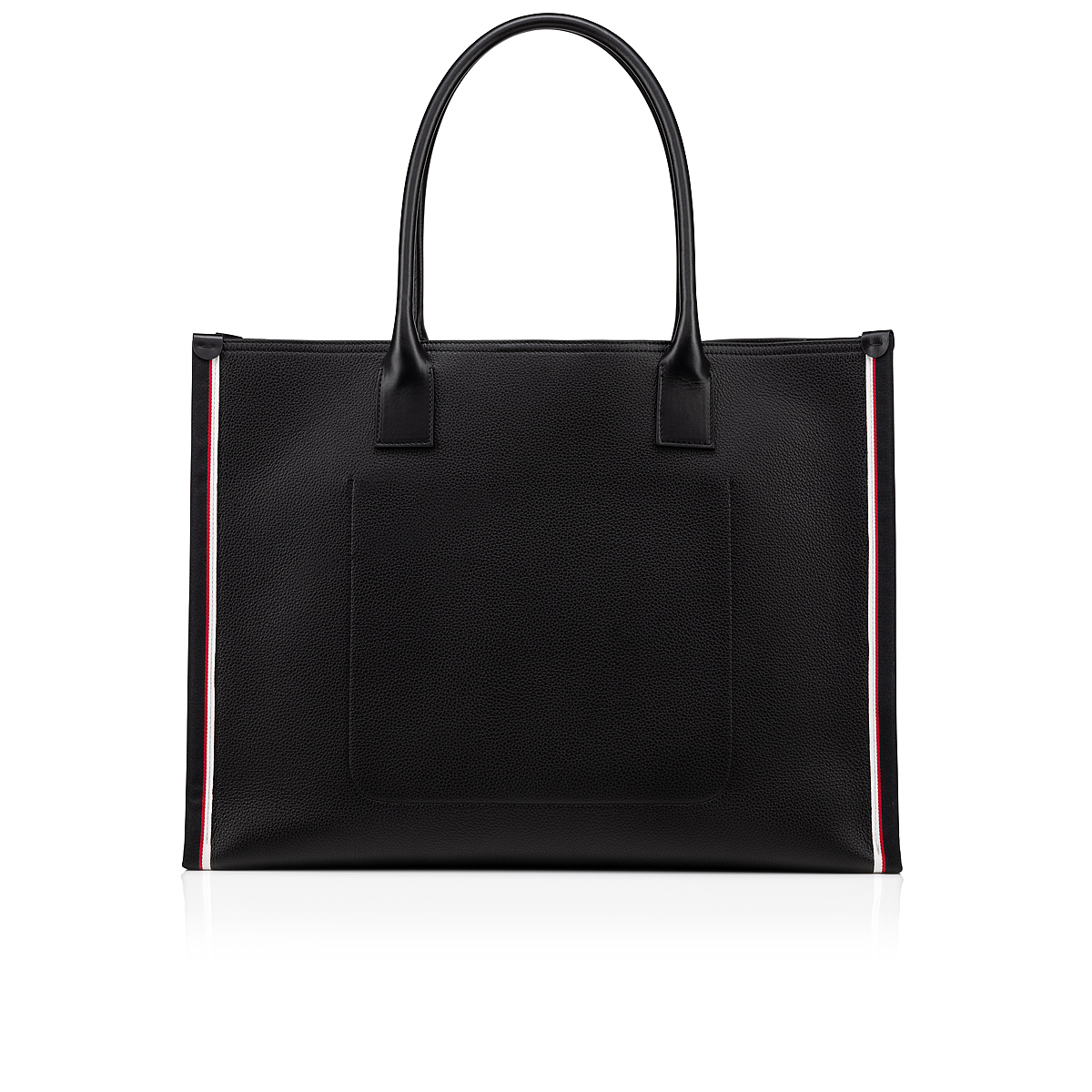 Nastroloubi XL - Tote bag - Grained calf leather - Black 