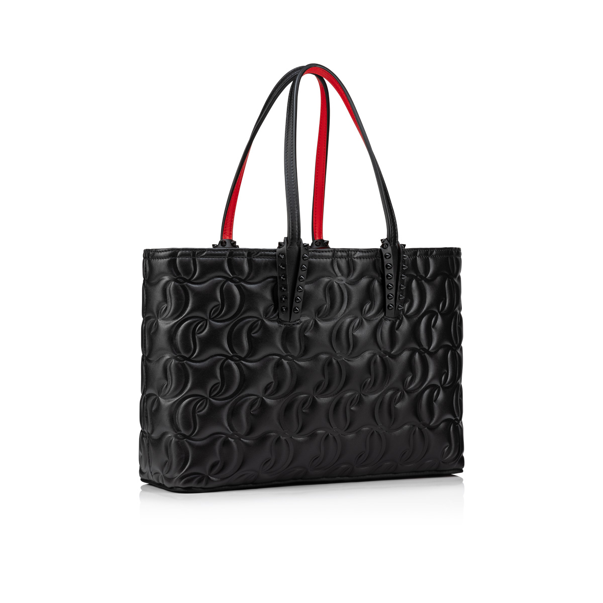 CHRISTIAN LOUBOUTIN Cabata small embellished textured-leather tote |  NET-A-PORTER