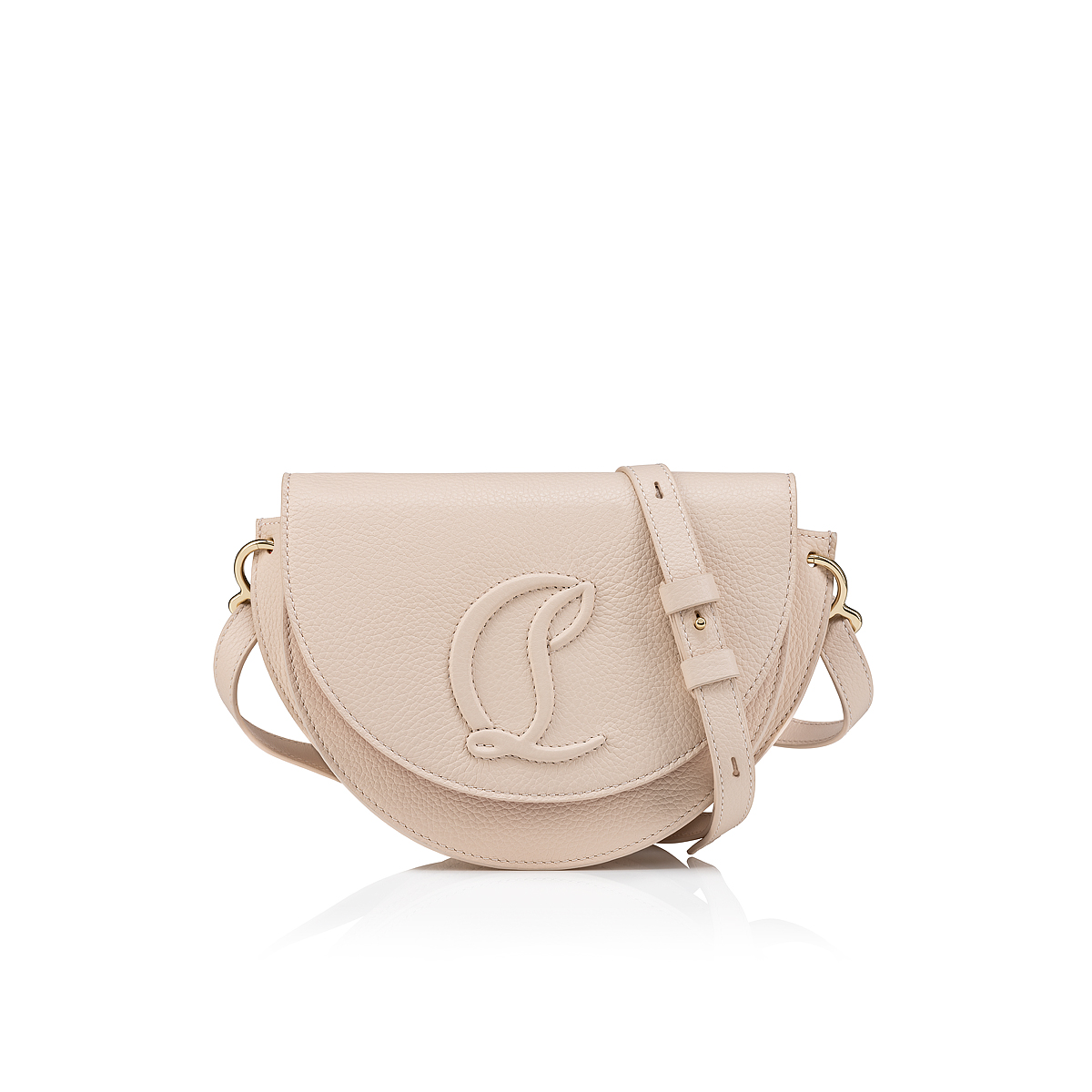 By My Side Crossbody bag Grained calf leather Leche Christian Louboutin United States
