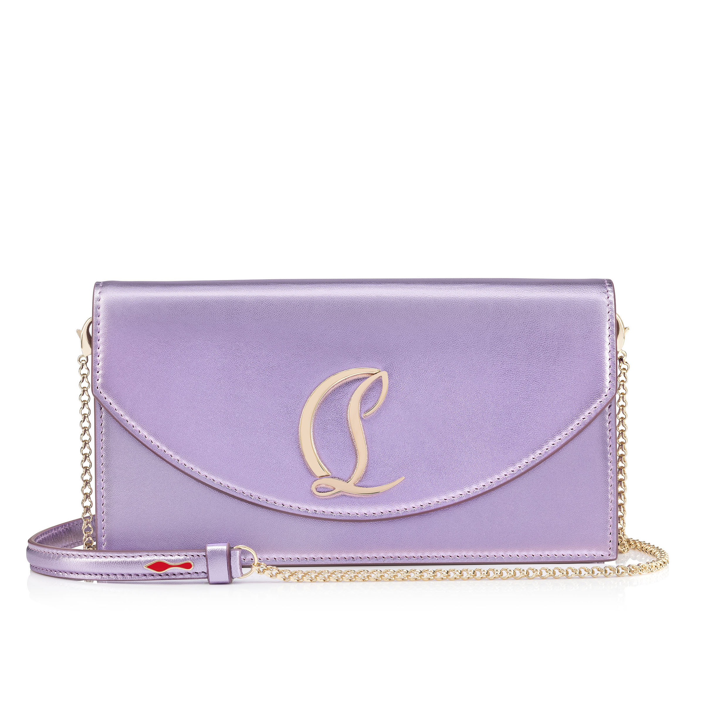 Loubi54 - Clutch - Iridescent nappa leather - Parme - Christian ...