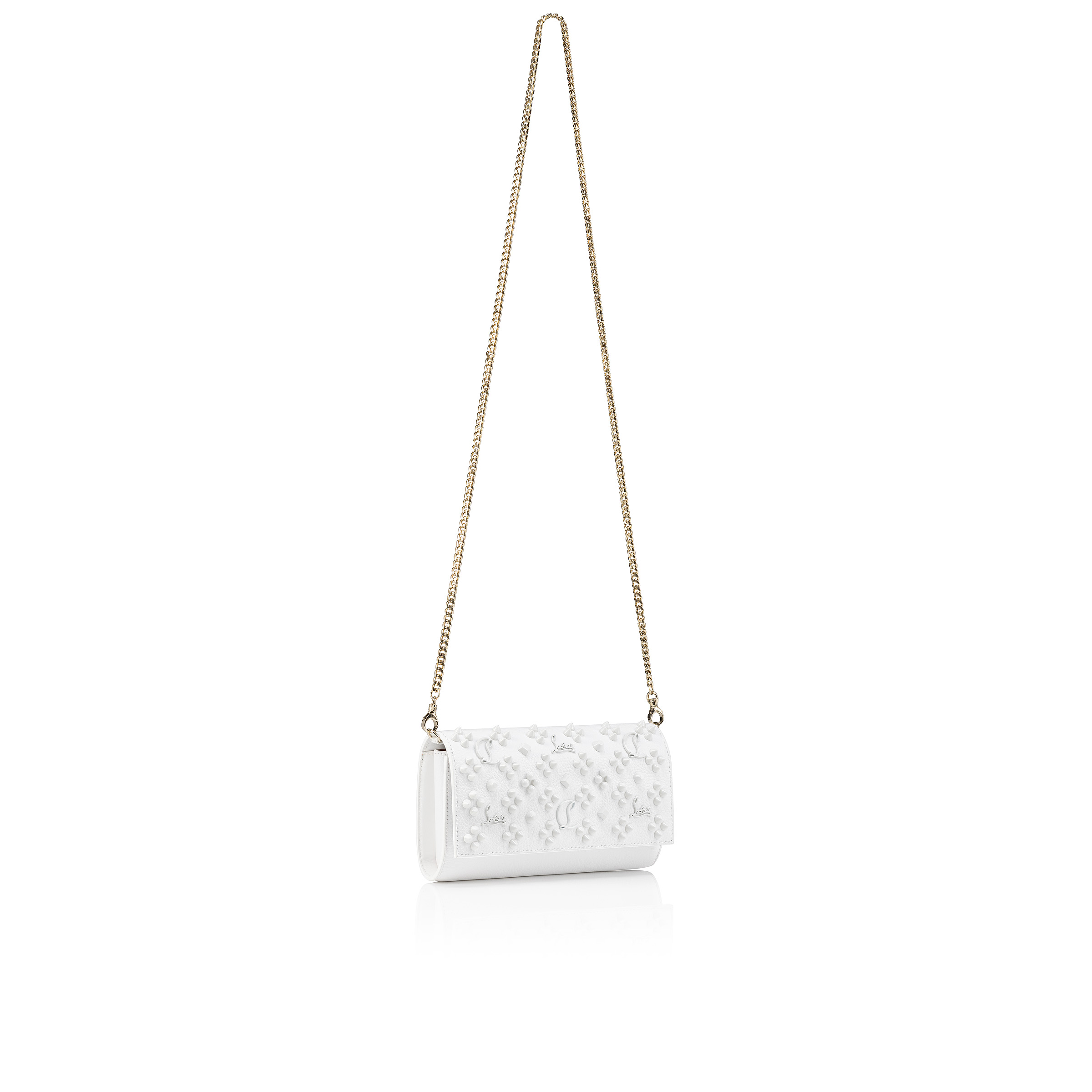 クリスチャン ルブタン 「パロマ」ウォレットオンチェーン Paloma - Chain wallet - Grained calf leather and spikes