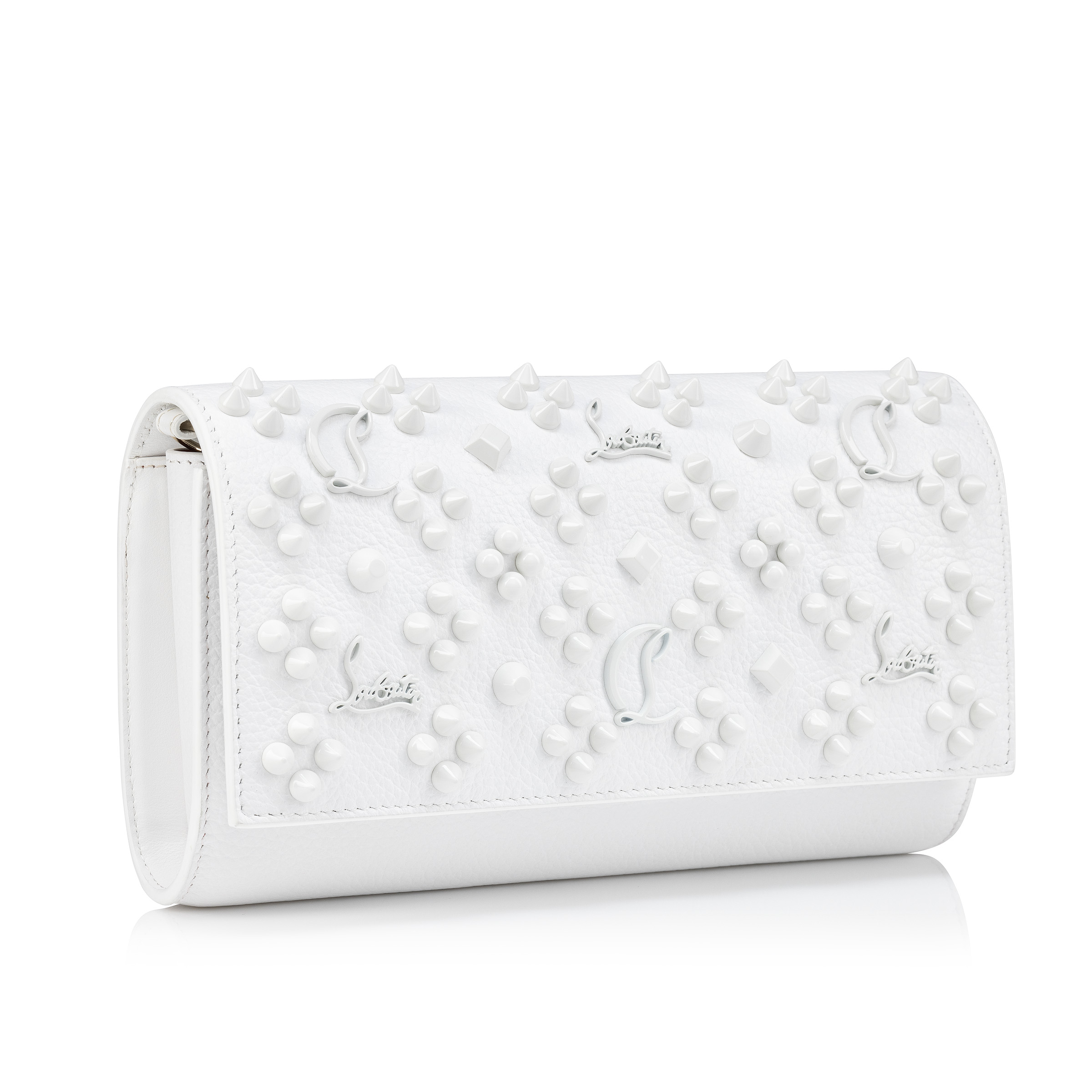 Paloma - Wallet on chain - Grained calf leather and spikes