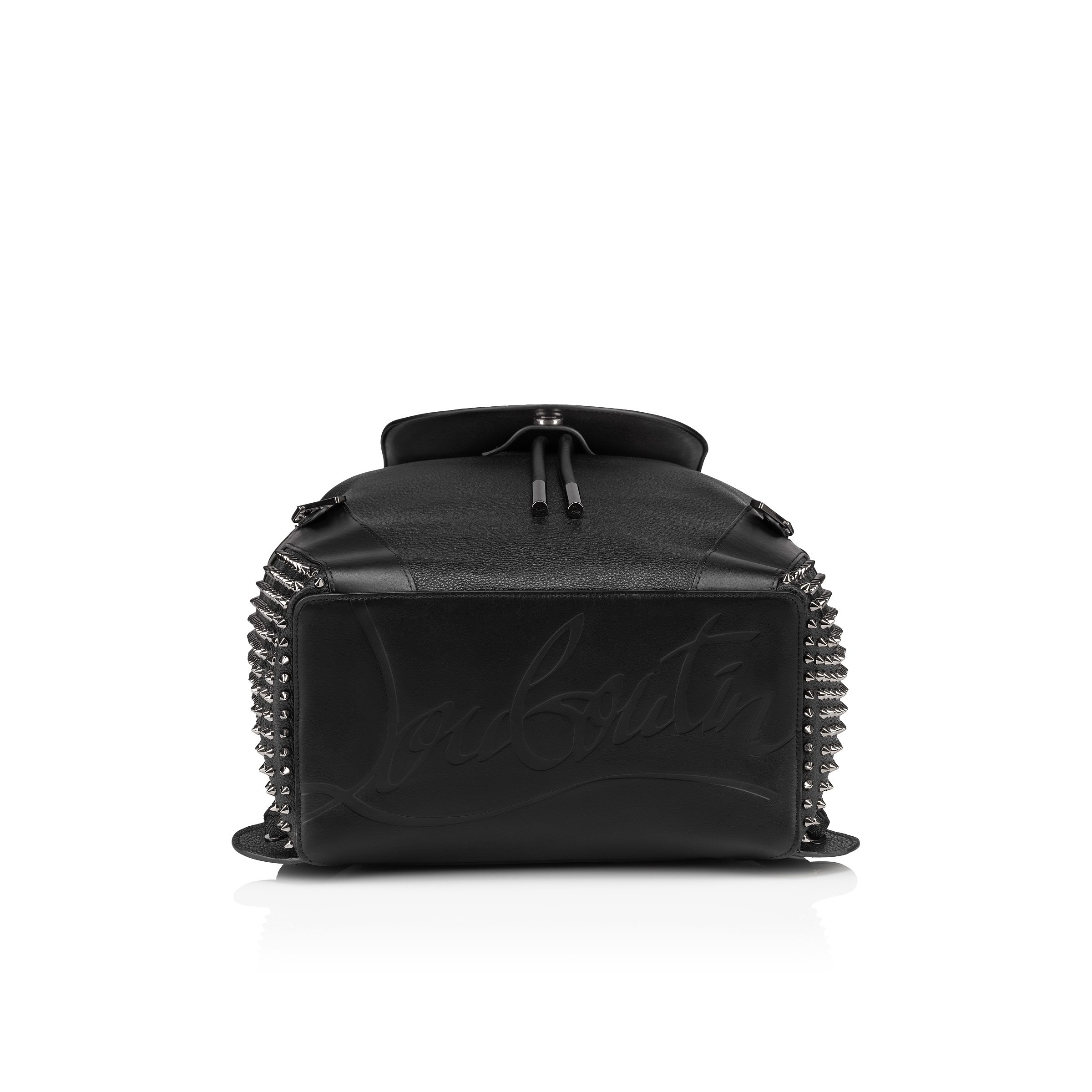 Funky - Backpack - Calf leather and spikes - Black - Christian