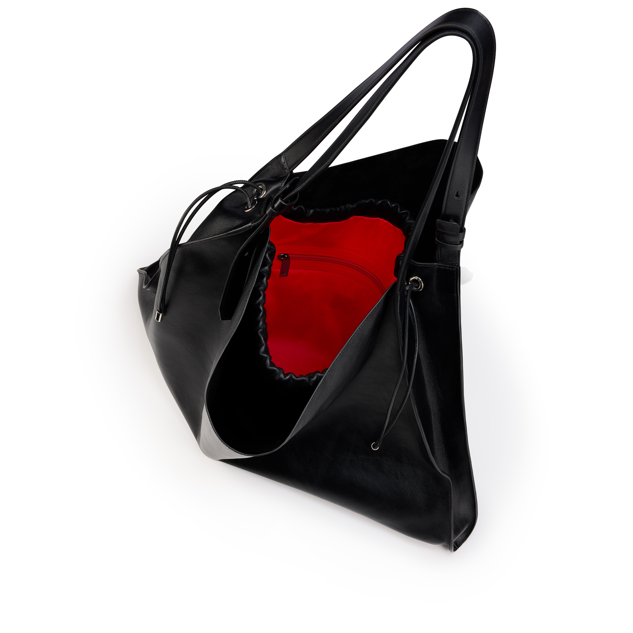 24AW new /Christian Louboutin ファイユトートバッグ Bag Black Christian Louboutin Le 54 Tote in Leather | Neiman Marcus