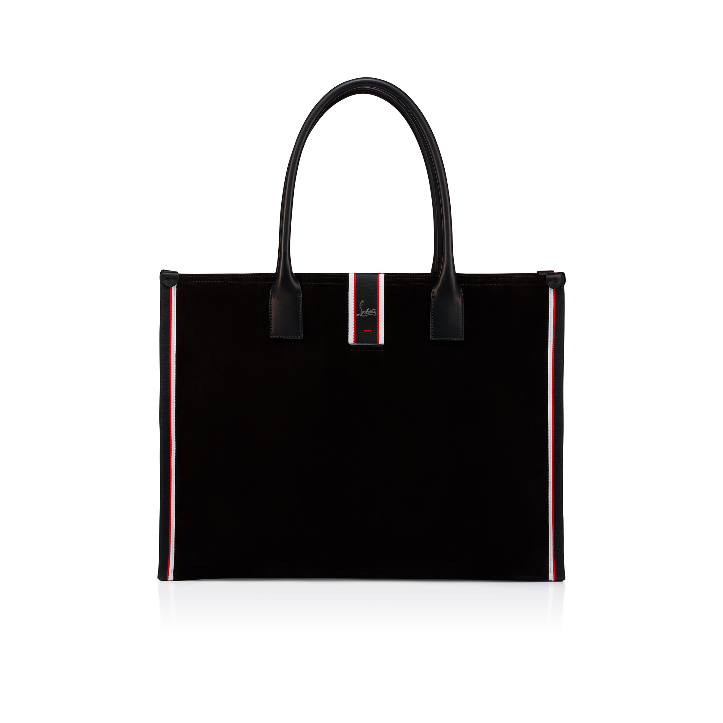 トートバッグ CHRISTIAN LOUBOUTIN\tNASTROLOUBI EW SMALL\t3235233\t5504\t NATUR Nastroloubi - Tote bag - Calf leather - Black - Christian