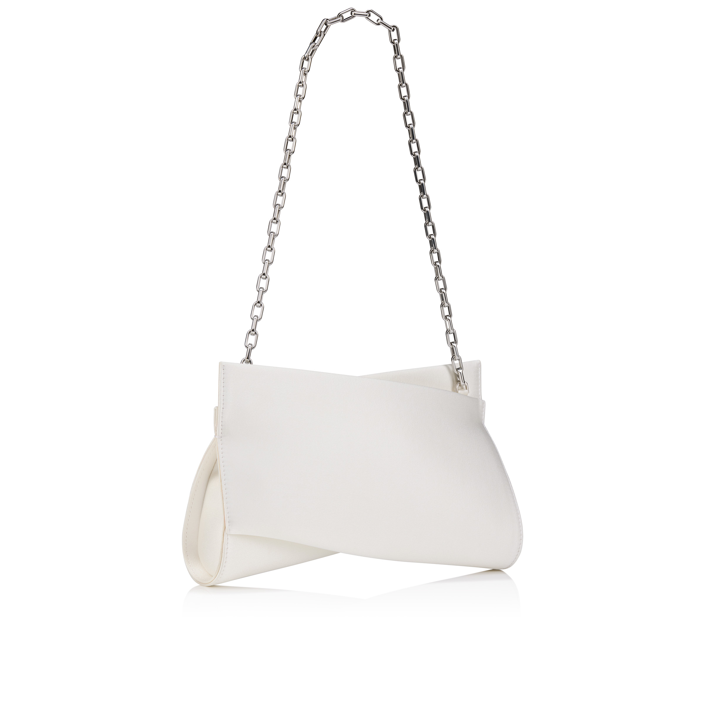 Loubitwist - Clutch - Crepe satin - Bianco - Christian Loubitwist - Clutch - Crepe satin - Bianco - Christian