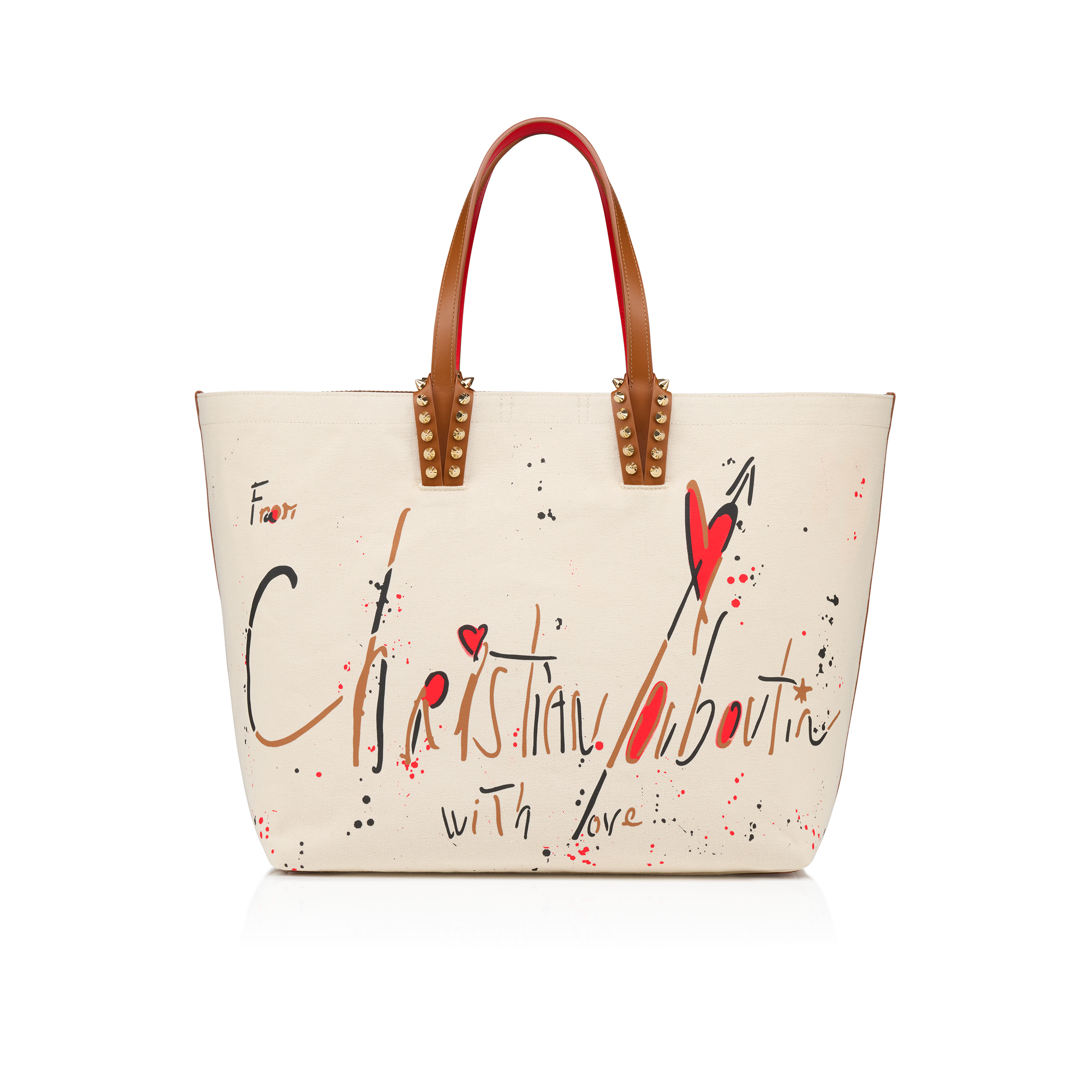 Cabata large - Tote bag - Cotton and spikes - Natural