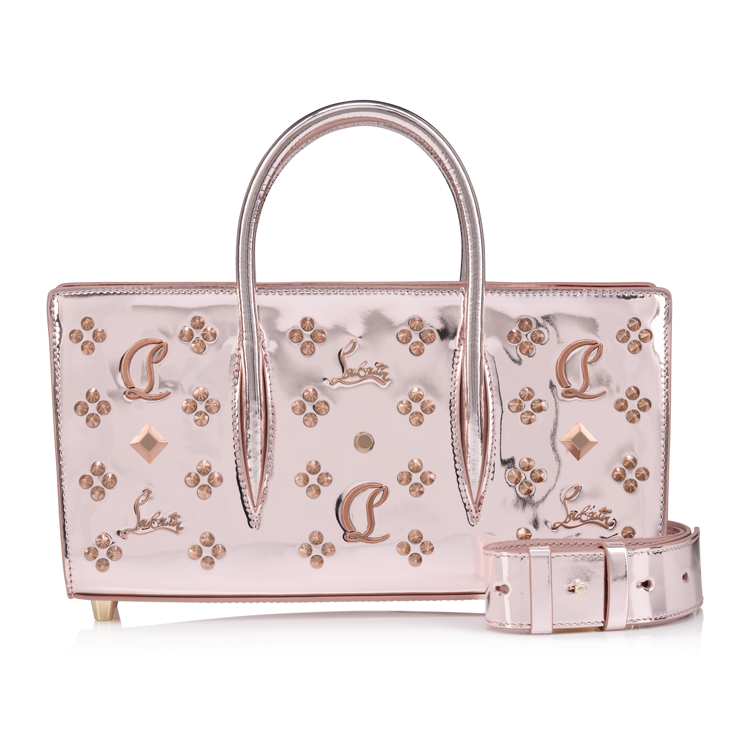 Paloma - Top handle bag - Calf leather and spikes