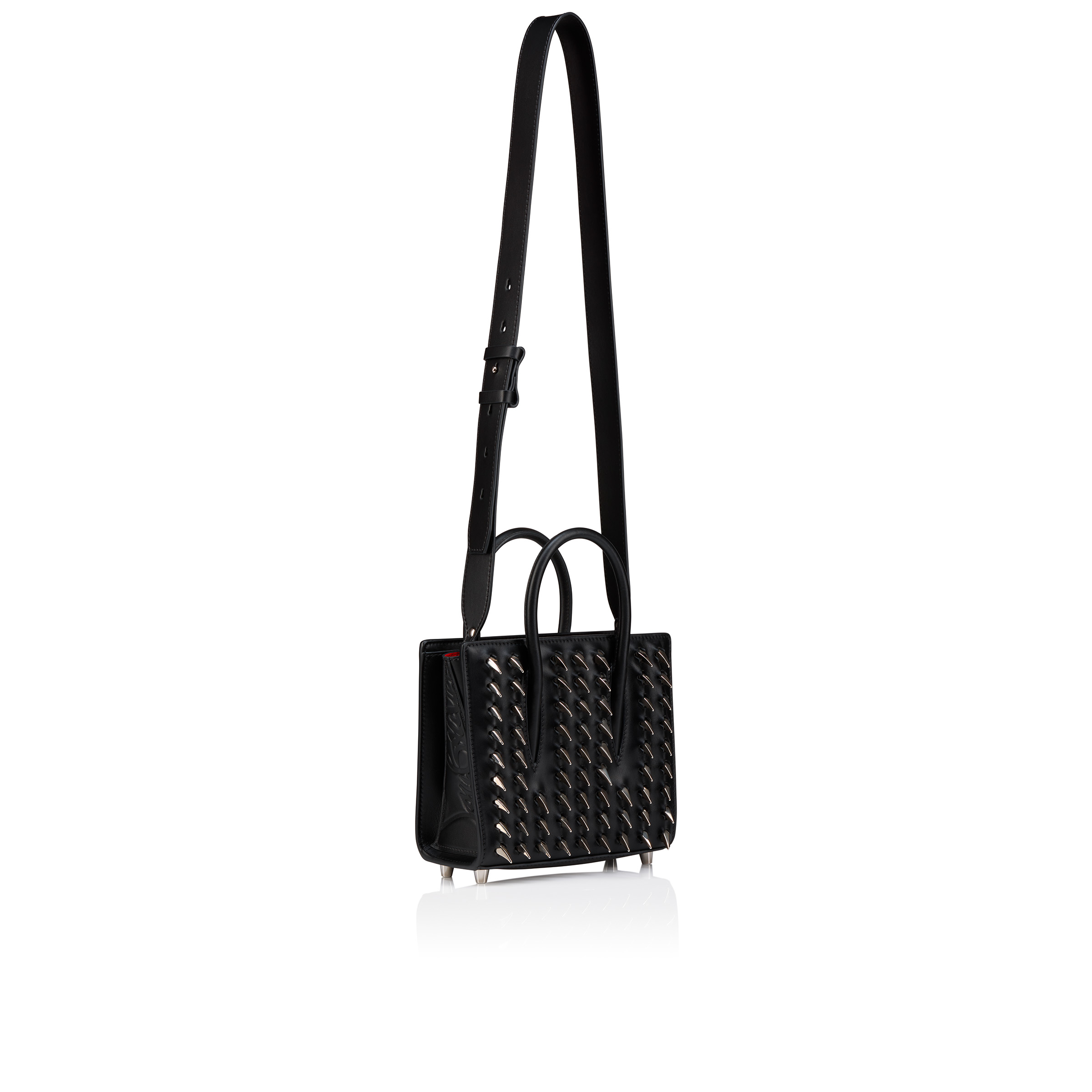 25SS【ルブタン】Paloma miniトップハンドルバッグ サファリ Christian Louboutin Mini Paloma Leather Top Handle Bag