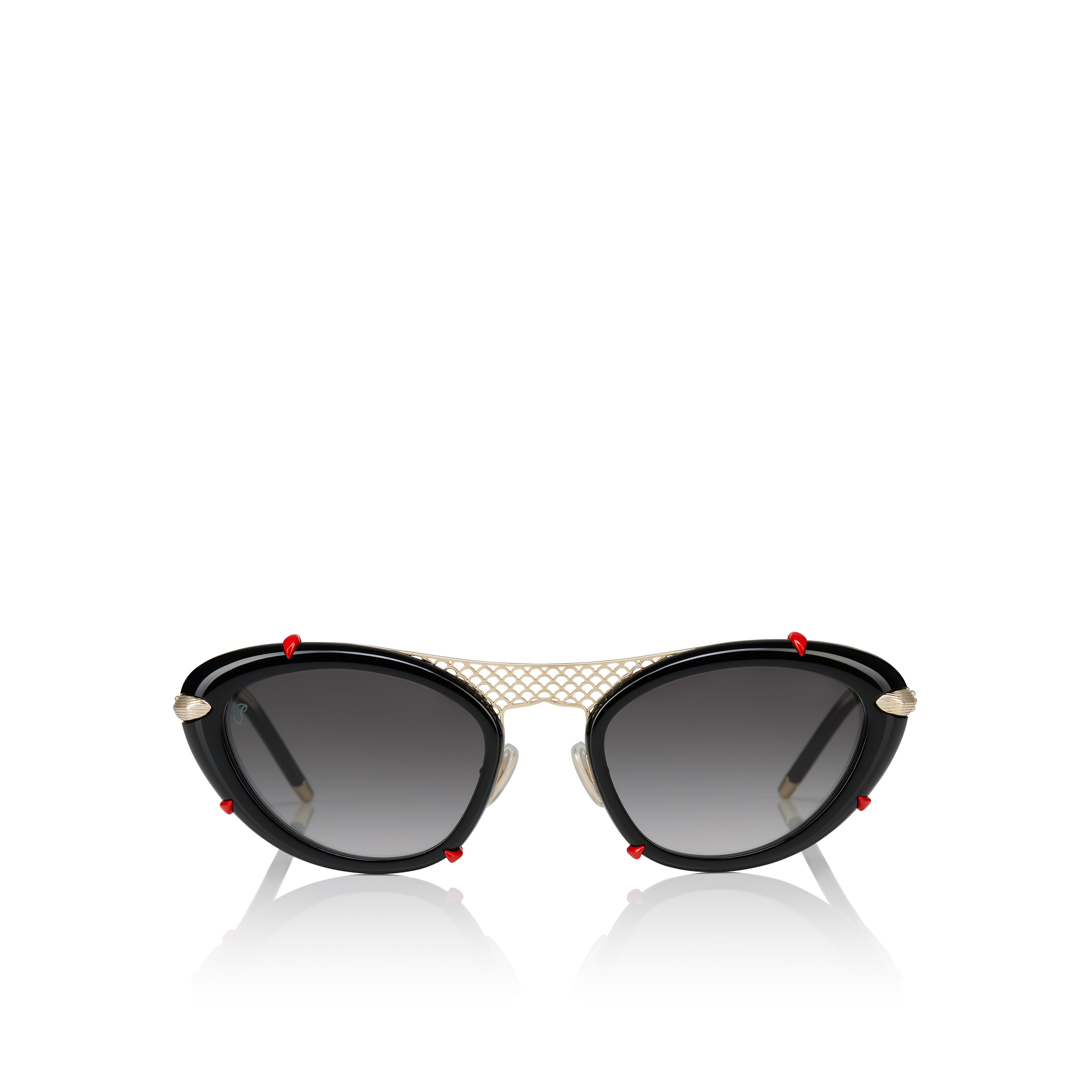 Dolly LB0001 - Sunglasses - Metal - Shiny Black - Women