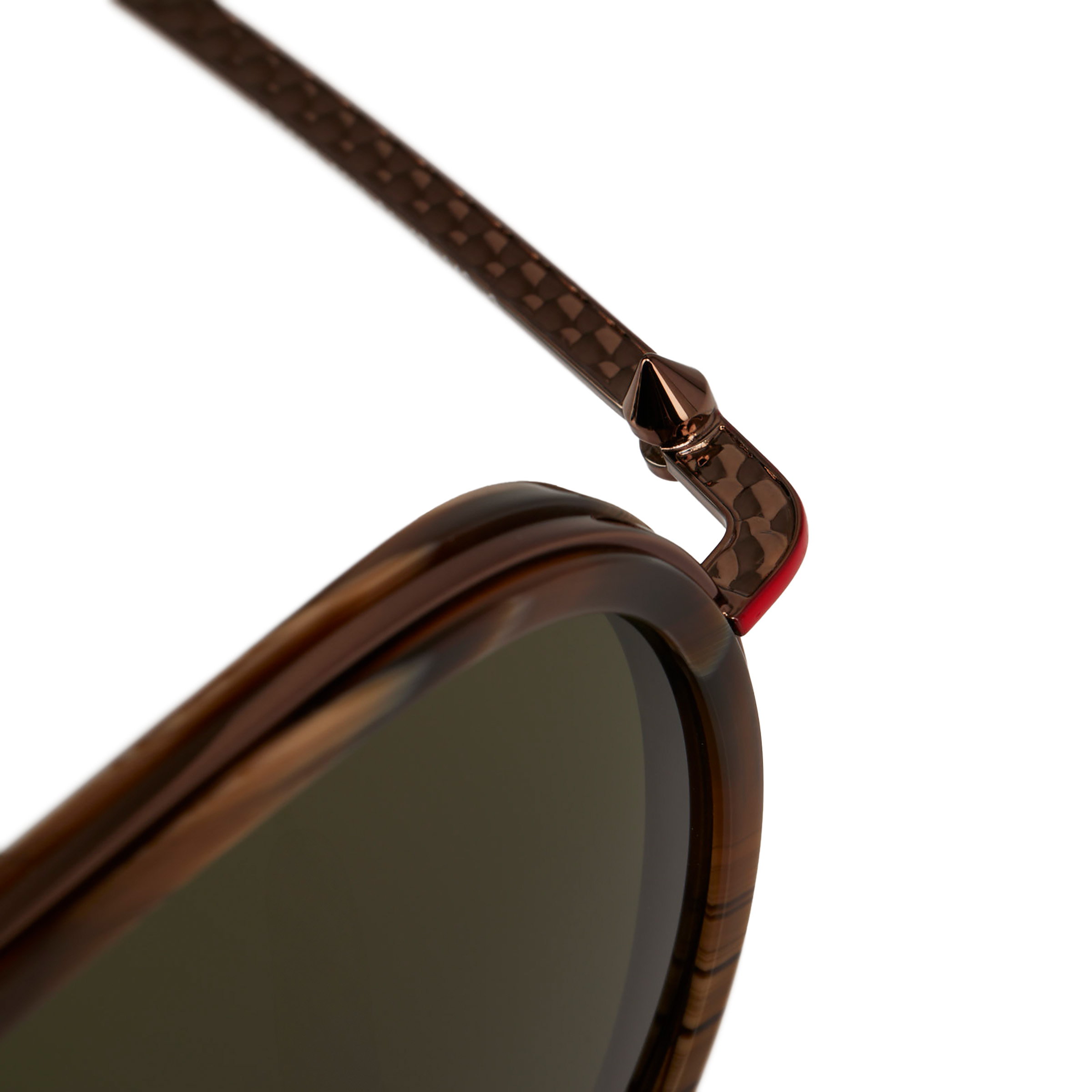 Greggo LB0004 - Sunglasses - Metal - Brown Horn - Christian 