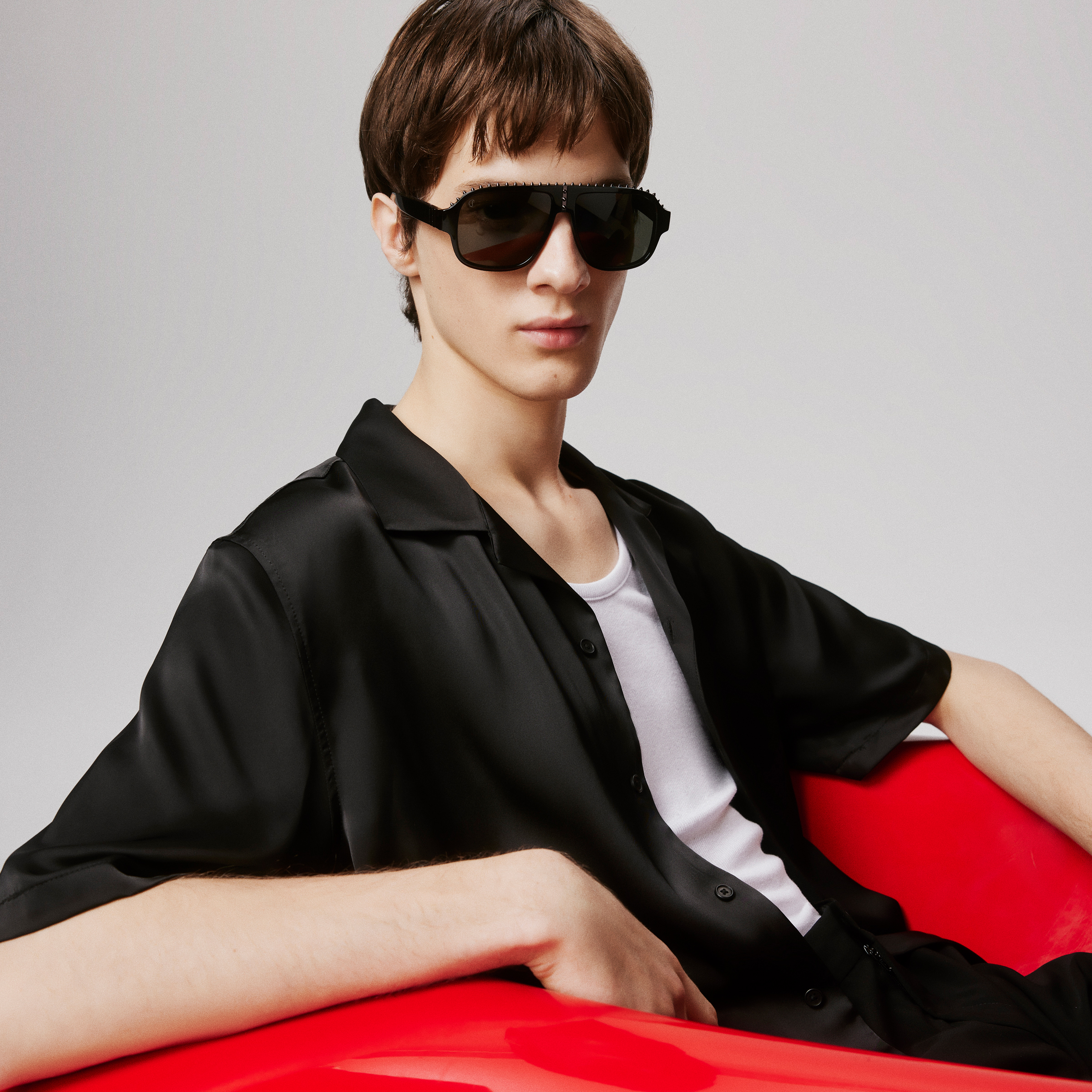 Roller LB0005 - Sunglasses - Acetate - Shiny Black - Men