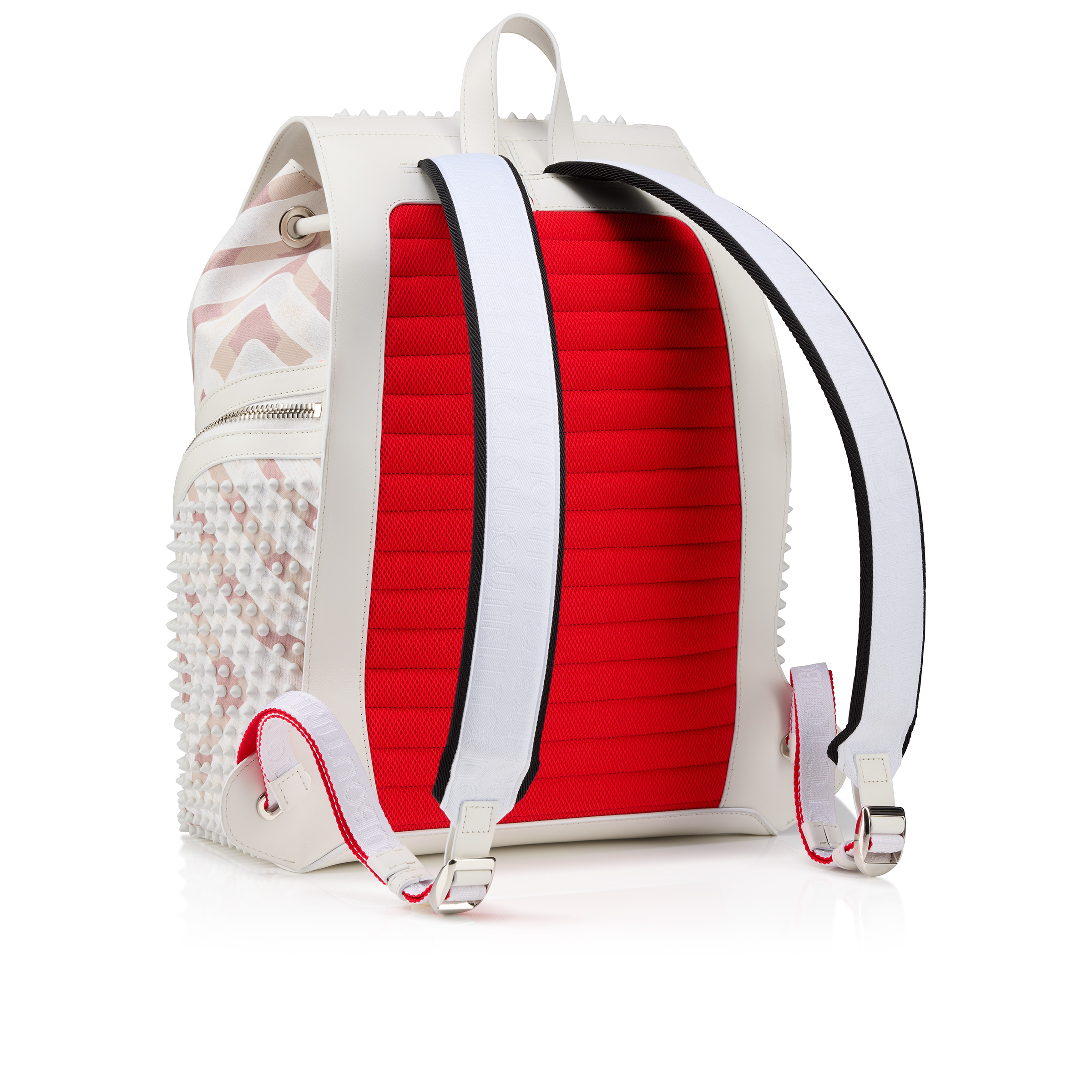 Christian Louboutin バックパック ホワイト Christian Louboutin Explorafunk Leather Backpack in White
