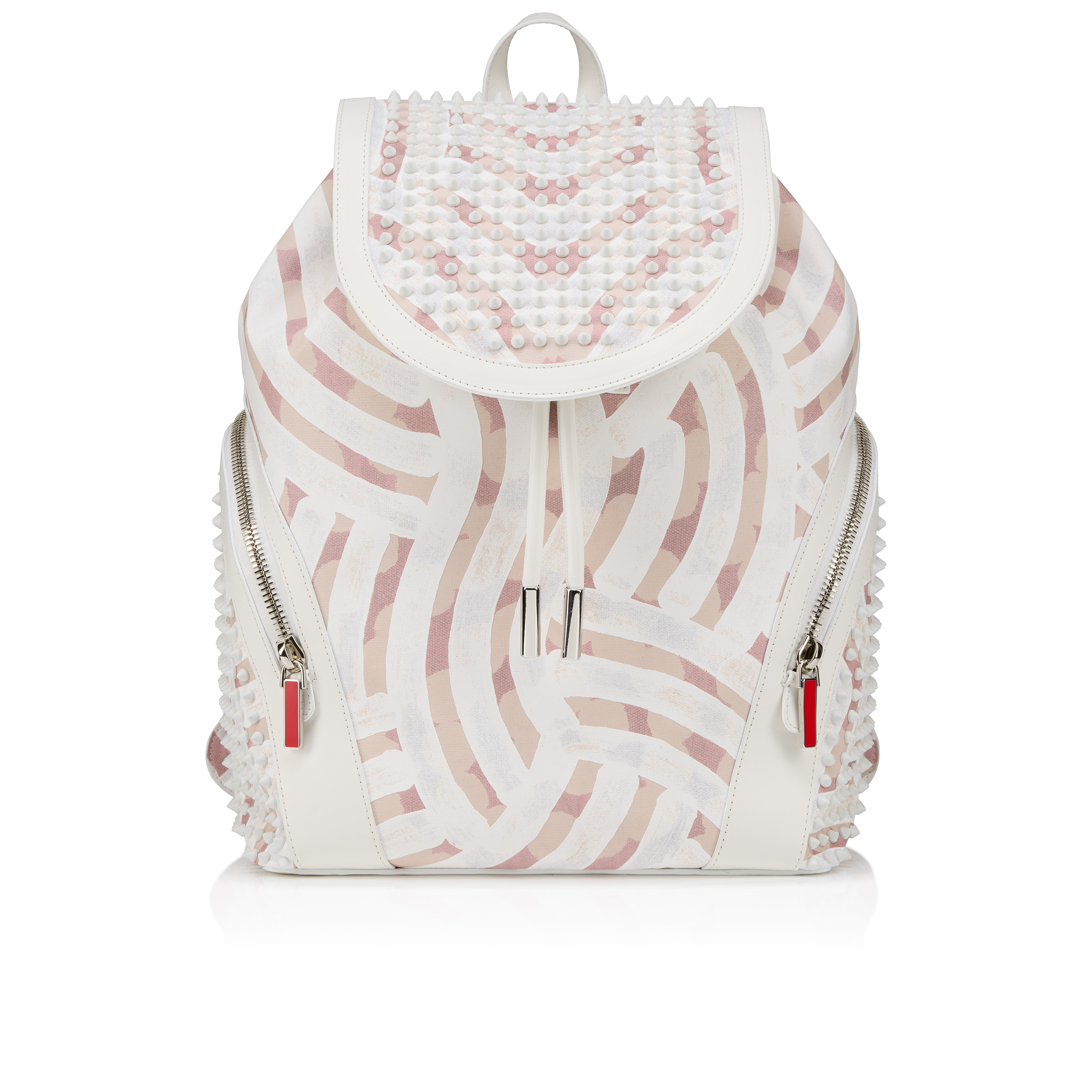 Funky - Backpack - Gaagal coated canvas and spikes - Leche