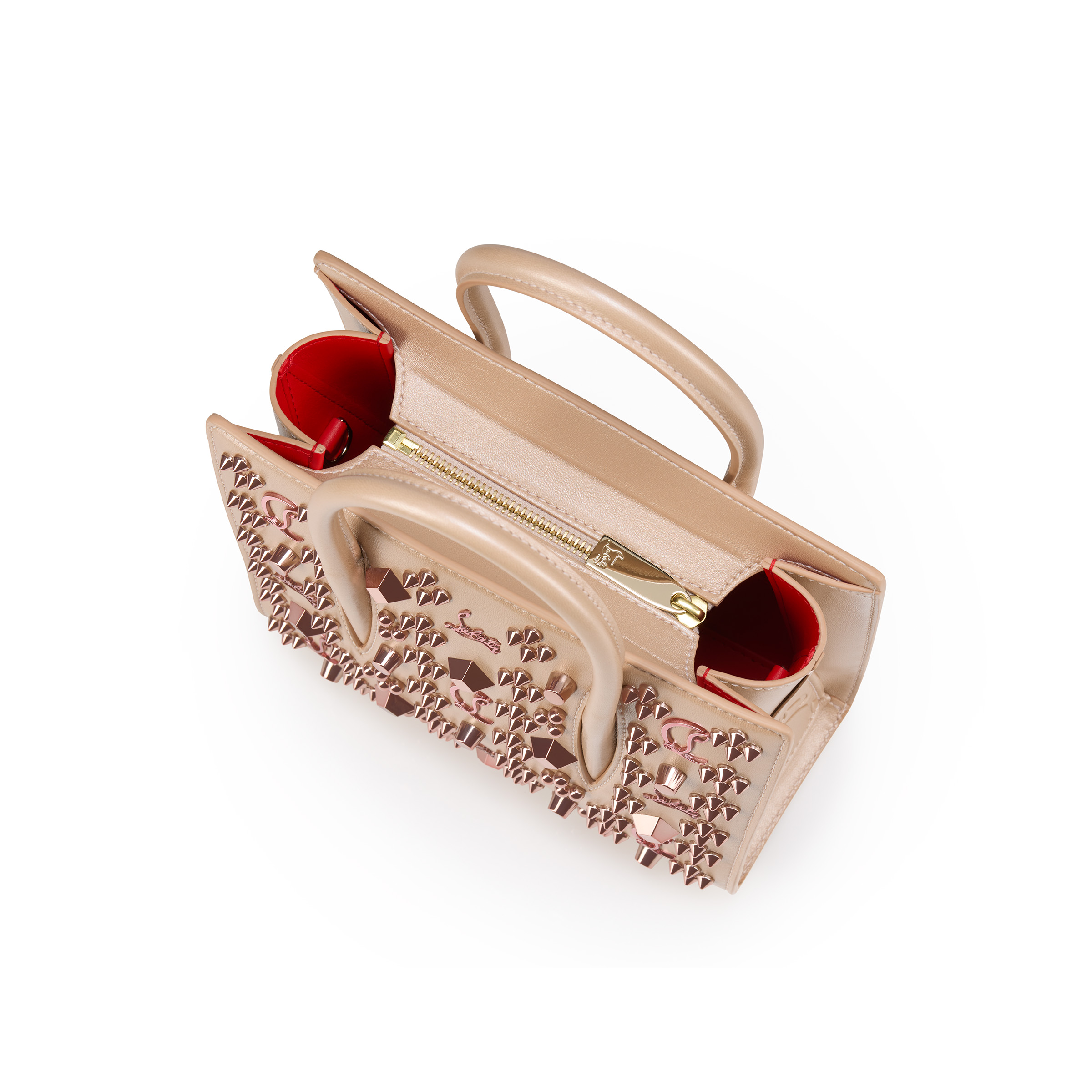 Paloma mini - Top handle bag - Pearlescent nappa leather and