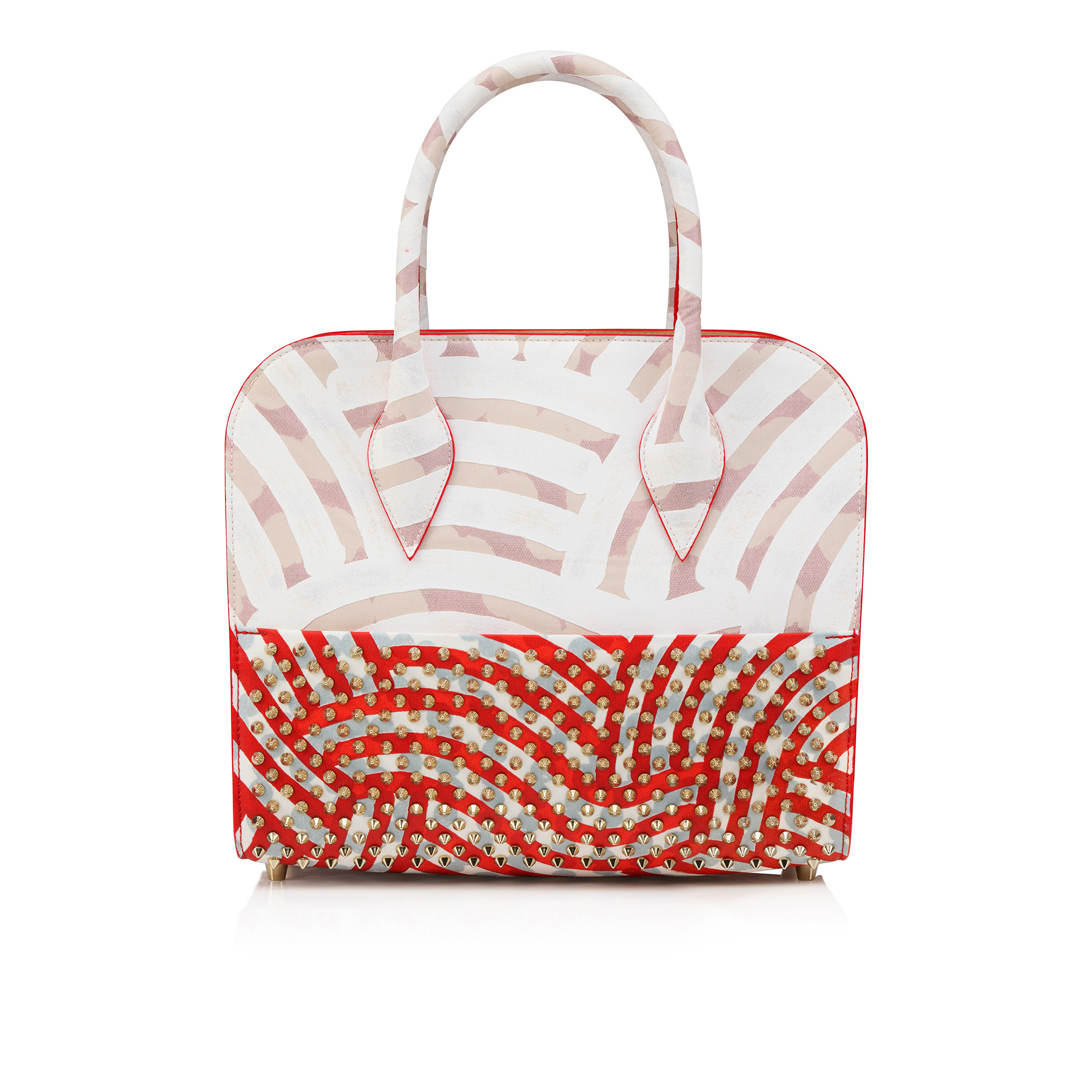 25SS【ルブタン】Eloise medium トップハンドルバッグ カーフ Eloïse medium - Top handle bag - Gaagal coated canvas and