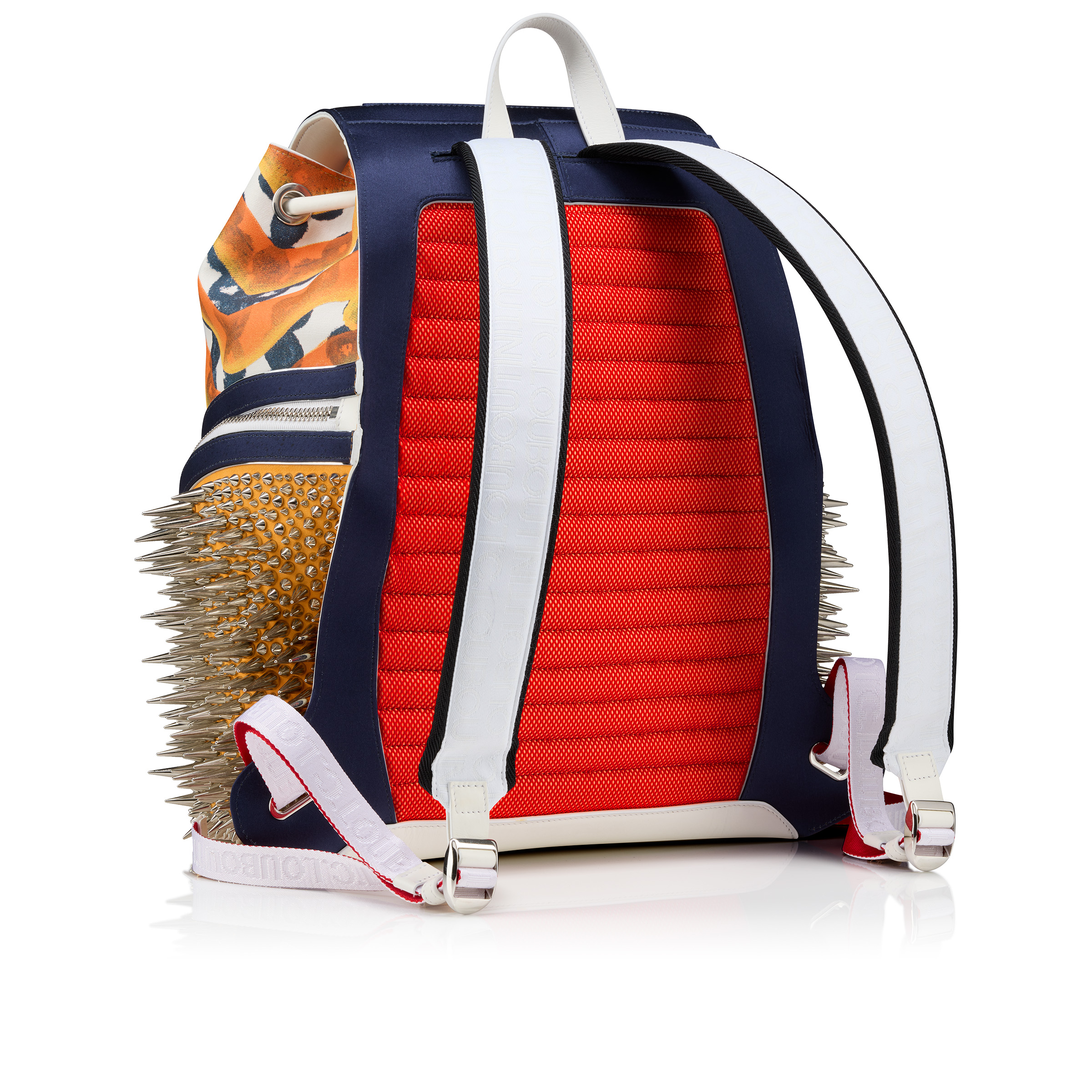 Funky - Backpack - Gaagal coated canvas and spikes - Magma