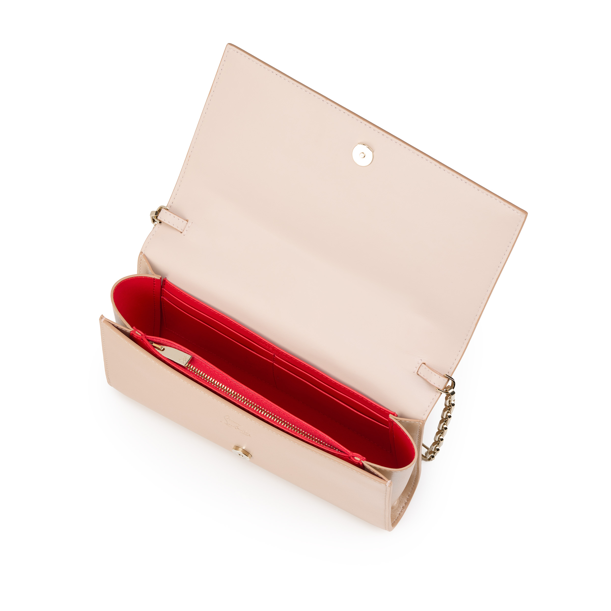 Paloma - Clutch - Pearlescent nappa leather and spikes