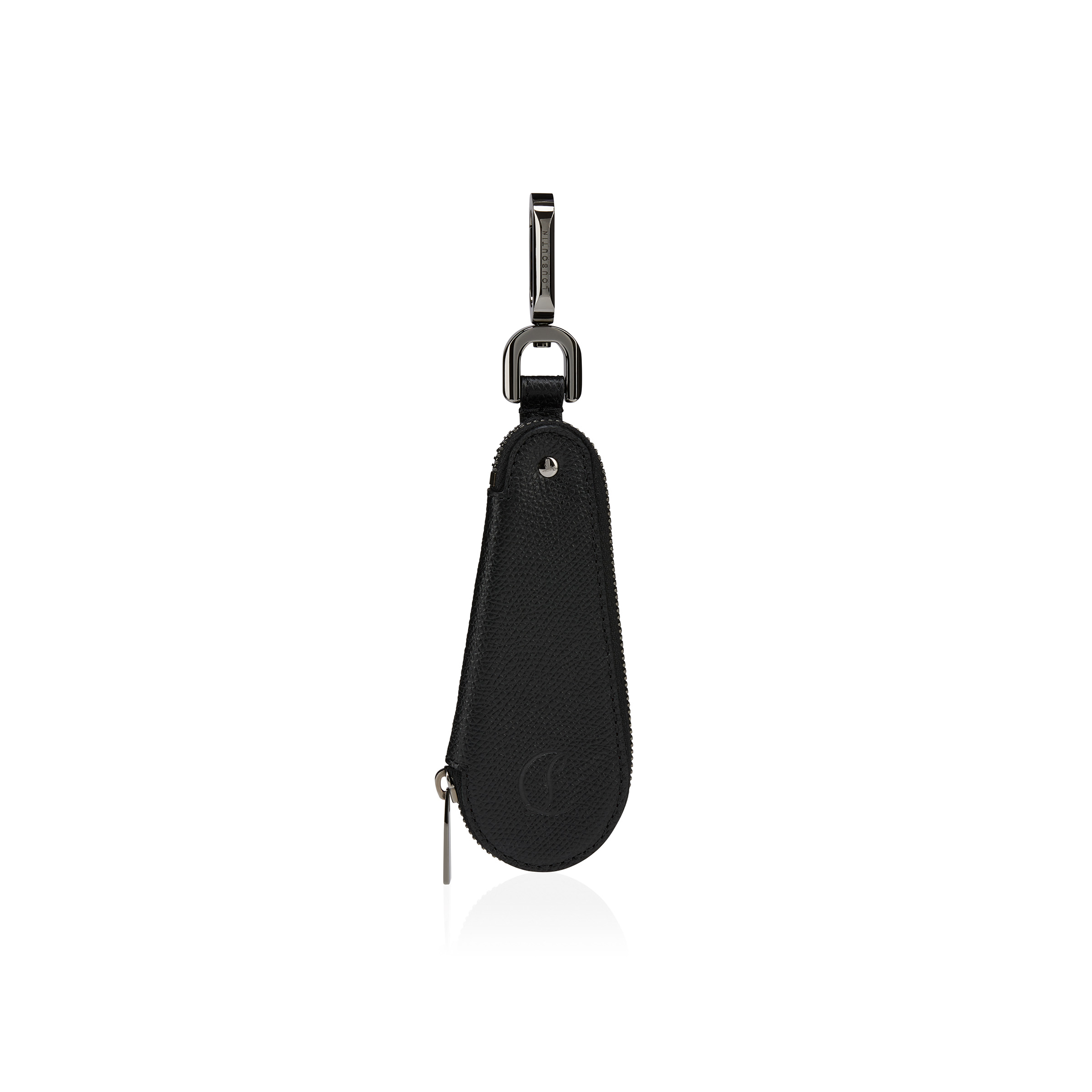 Mooncrest - Shoehorn keyring - Calf Alpin leather - Black