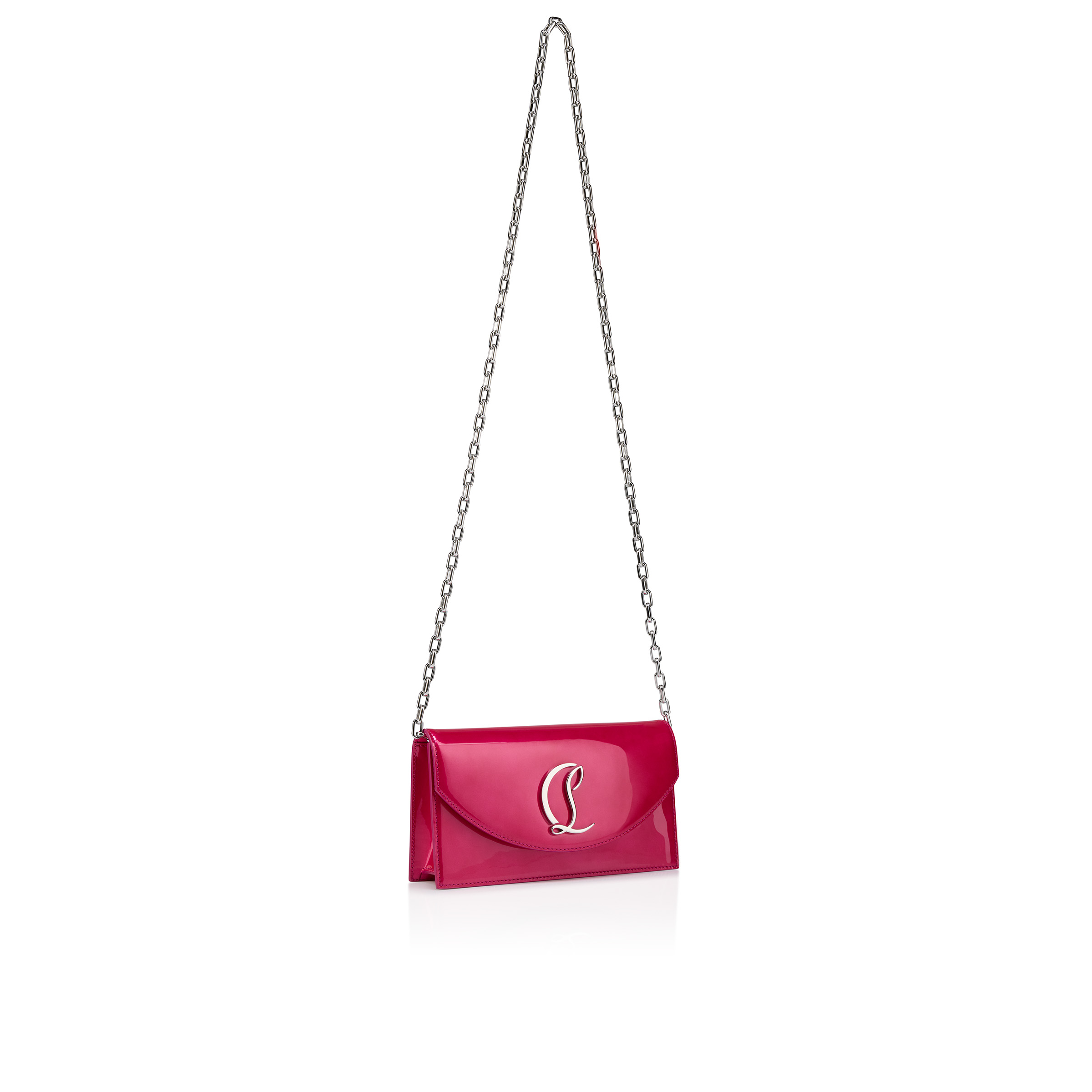 ＊Christian Louboutin＊ LOUBI54 パテントレザーバッグ 関送込 Loubi54 - Clutch - Patent calf leather - Black - Christian
