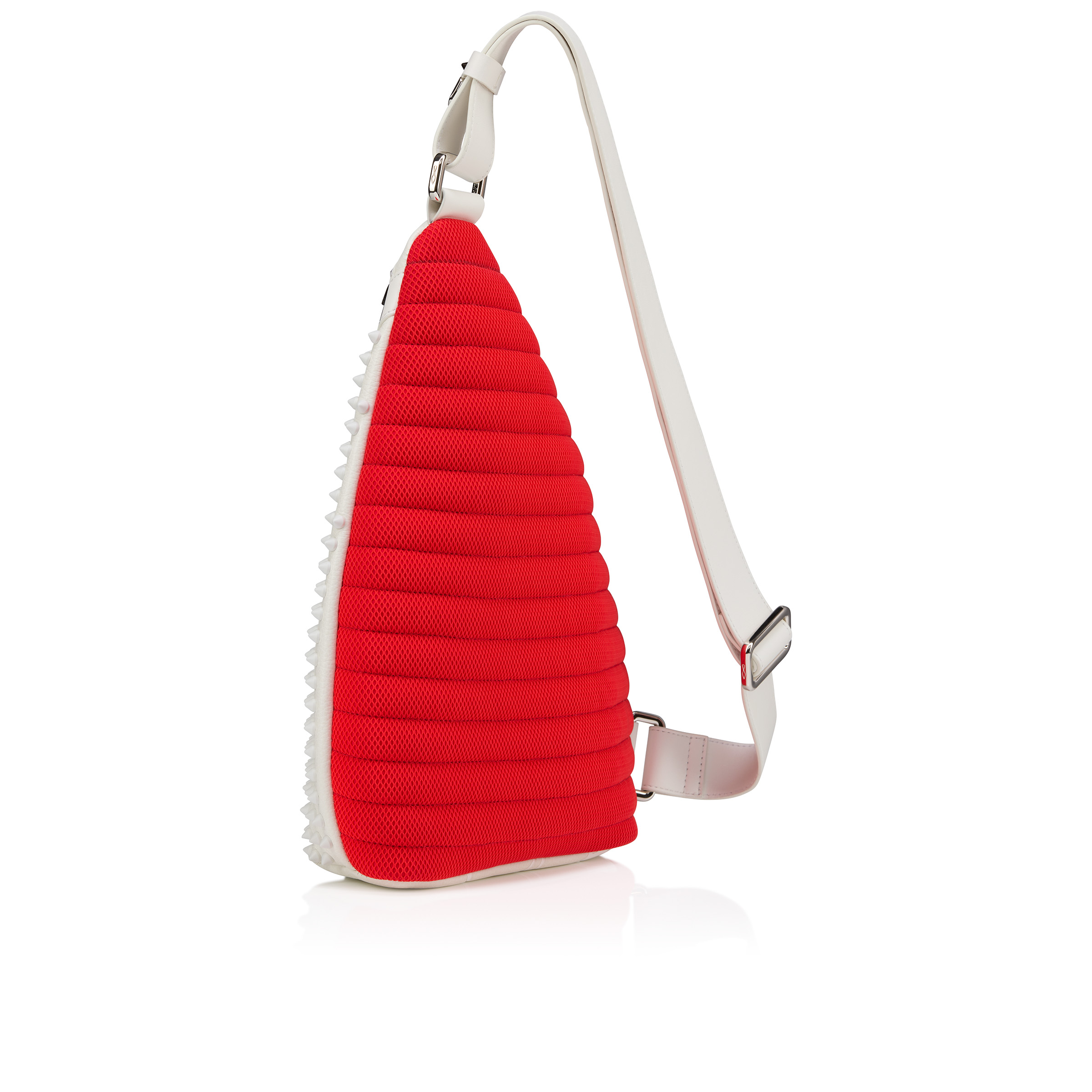 ショルダーバッグ Christian Louboutin Funky One-Shoulder Backpack Funky - Crossbody bag - Calf leather and spikes - Black