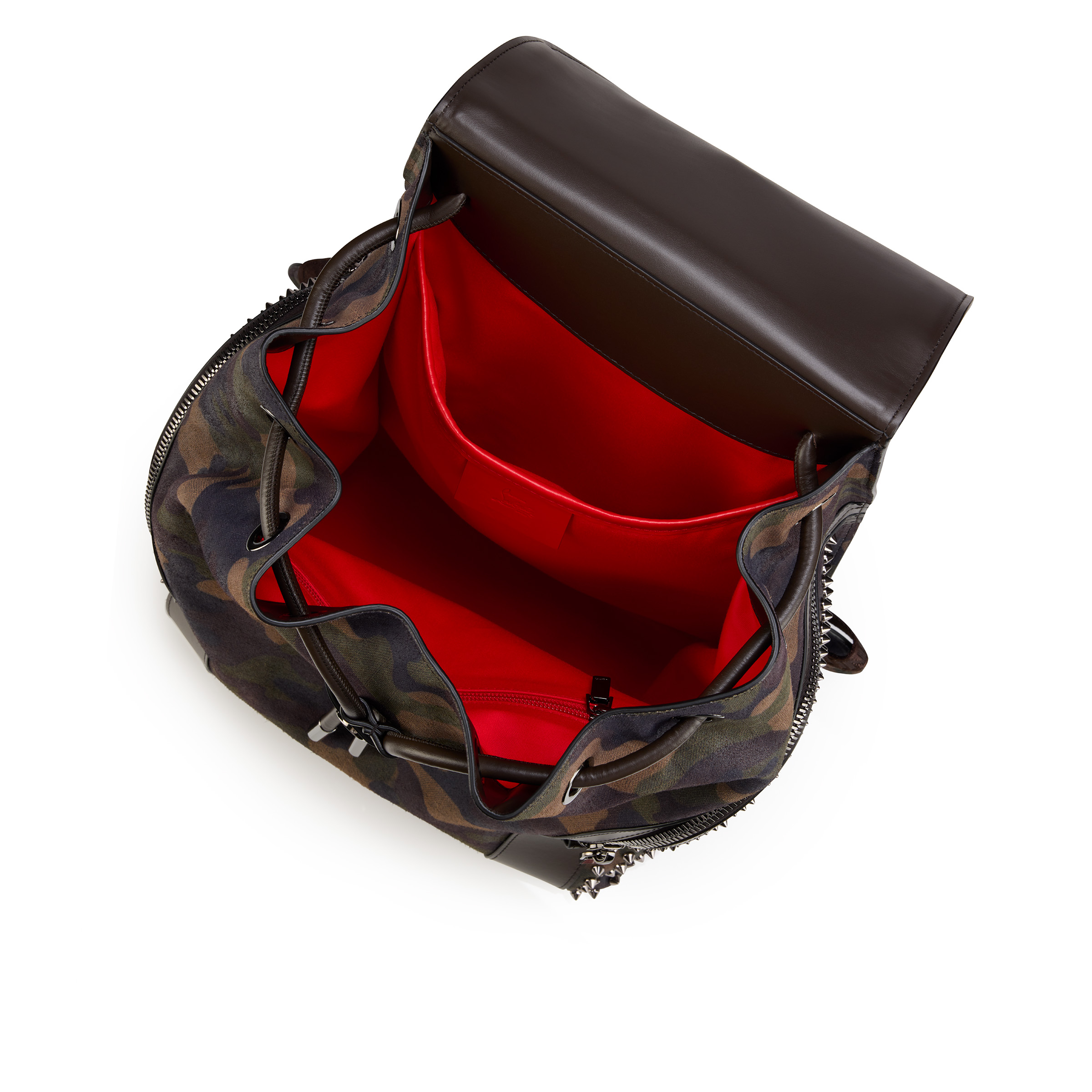 Funky - Backpack - 'Camouflage' printed reversed calf