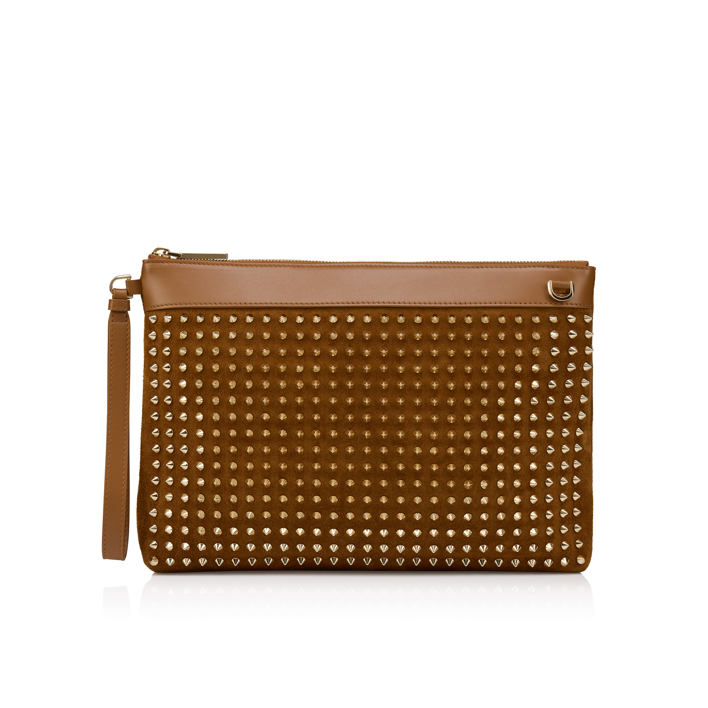 Funky - Pouch - Reversed calf leather and spikes - Rhea