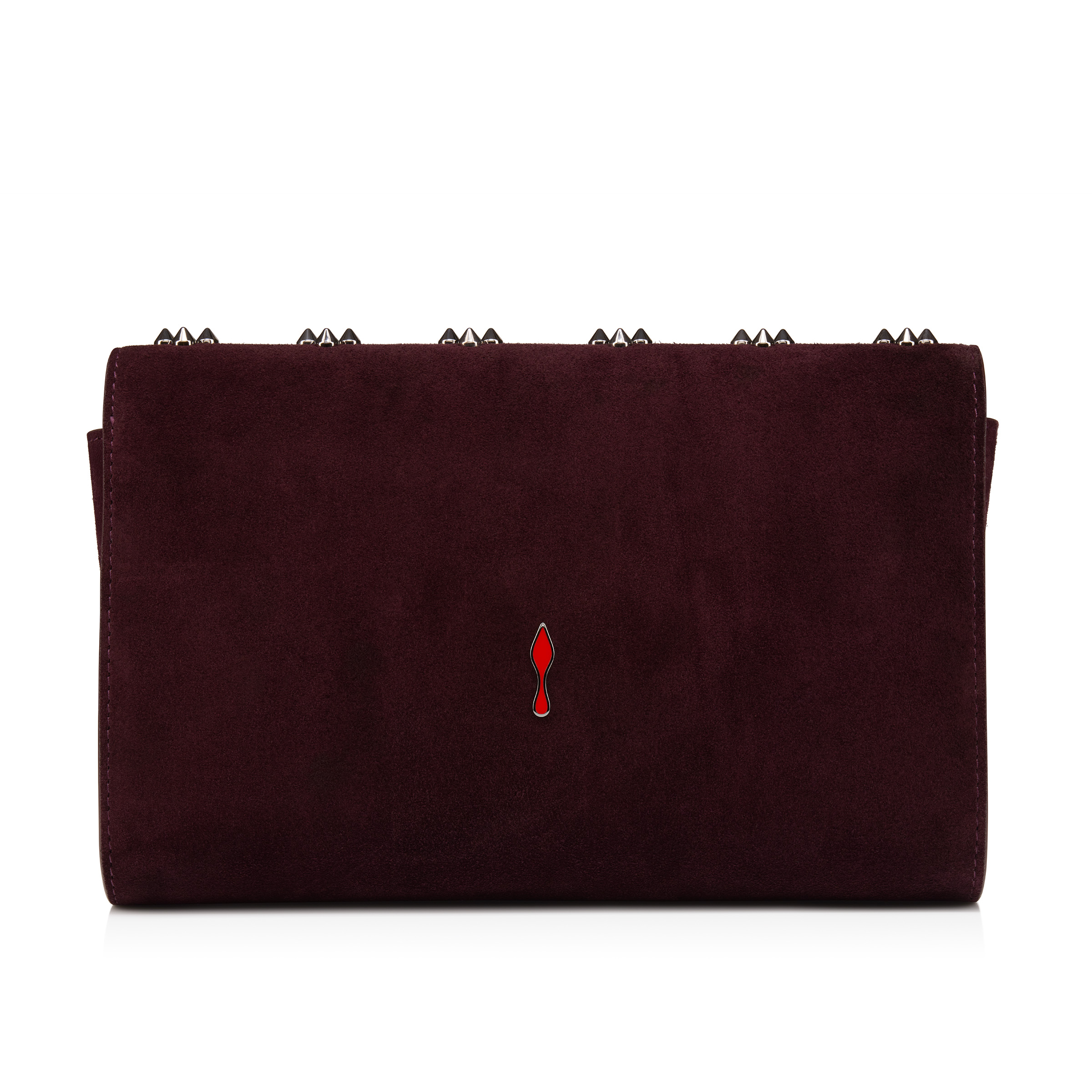関税込■Christian Louboutin■Paloma spiked レザー クラッチ Paloma - Clutch - Grained calf leather and spikes