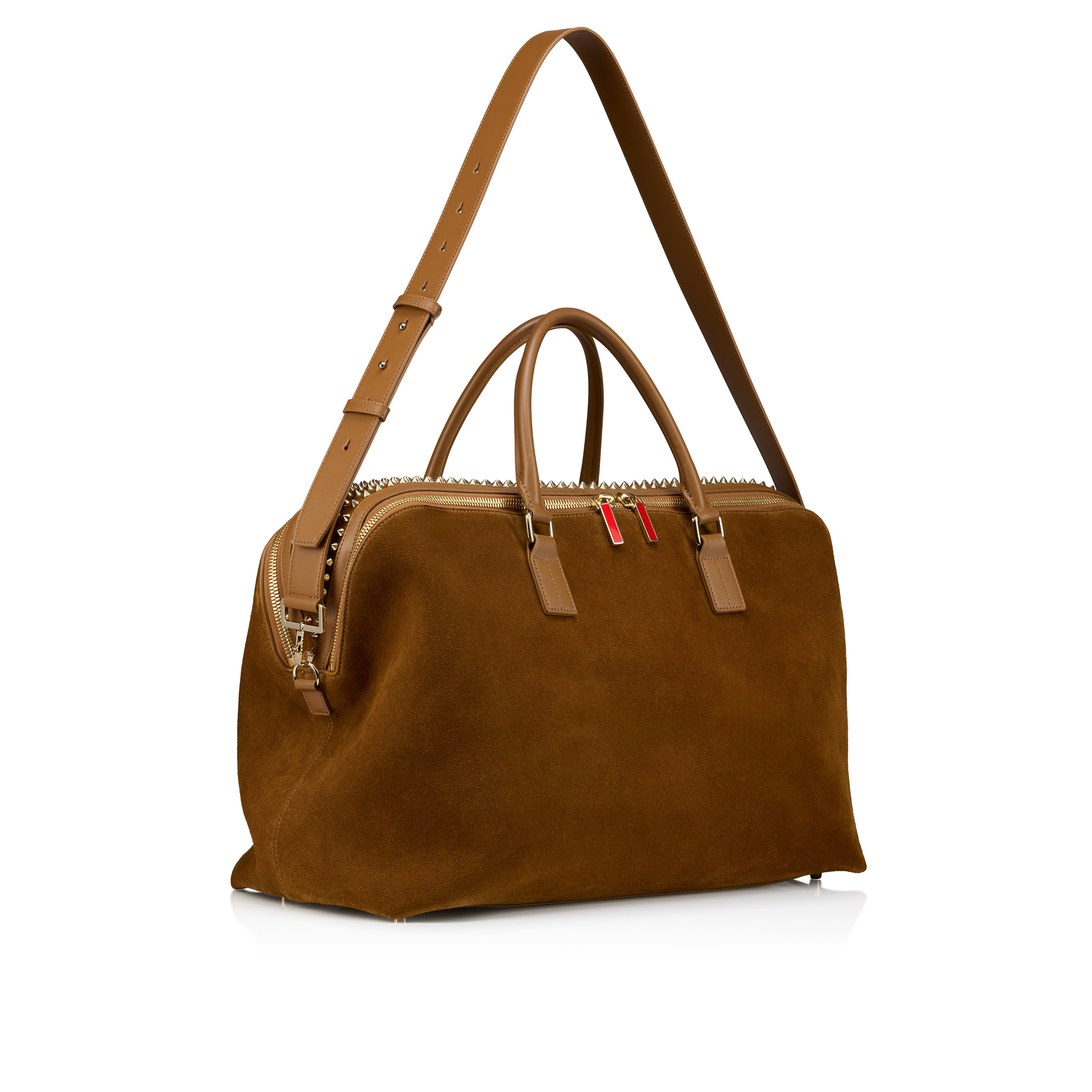 Funky - Duffle bag - Reversed calf leather and spikes - Rhea