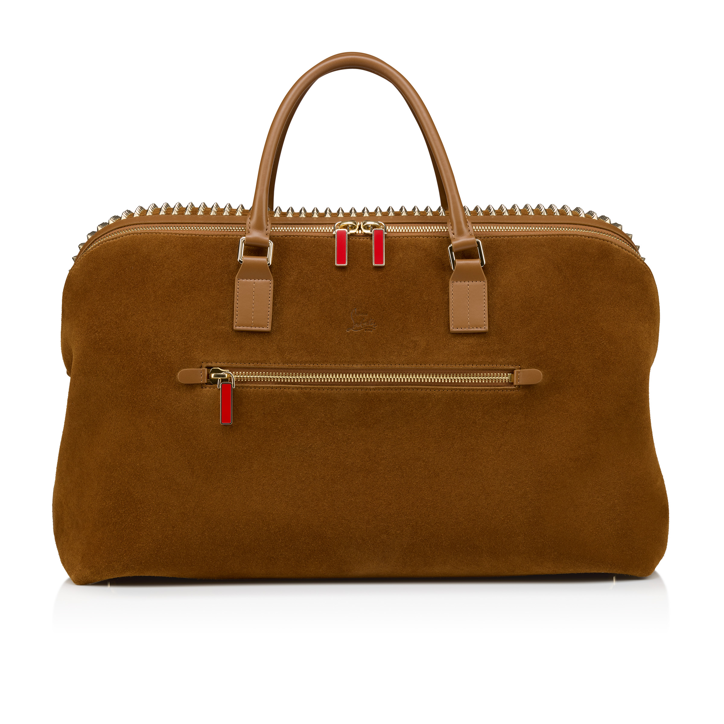 Funky - Duffle bag - Reversed calf leather and spikes - Rhea