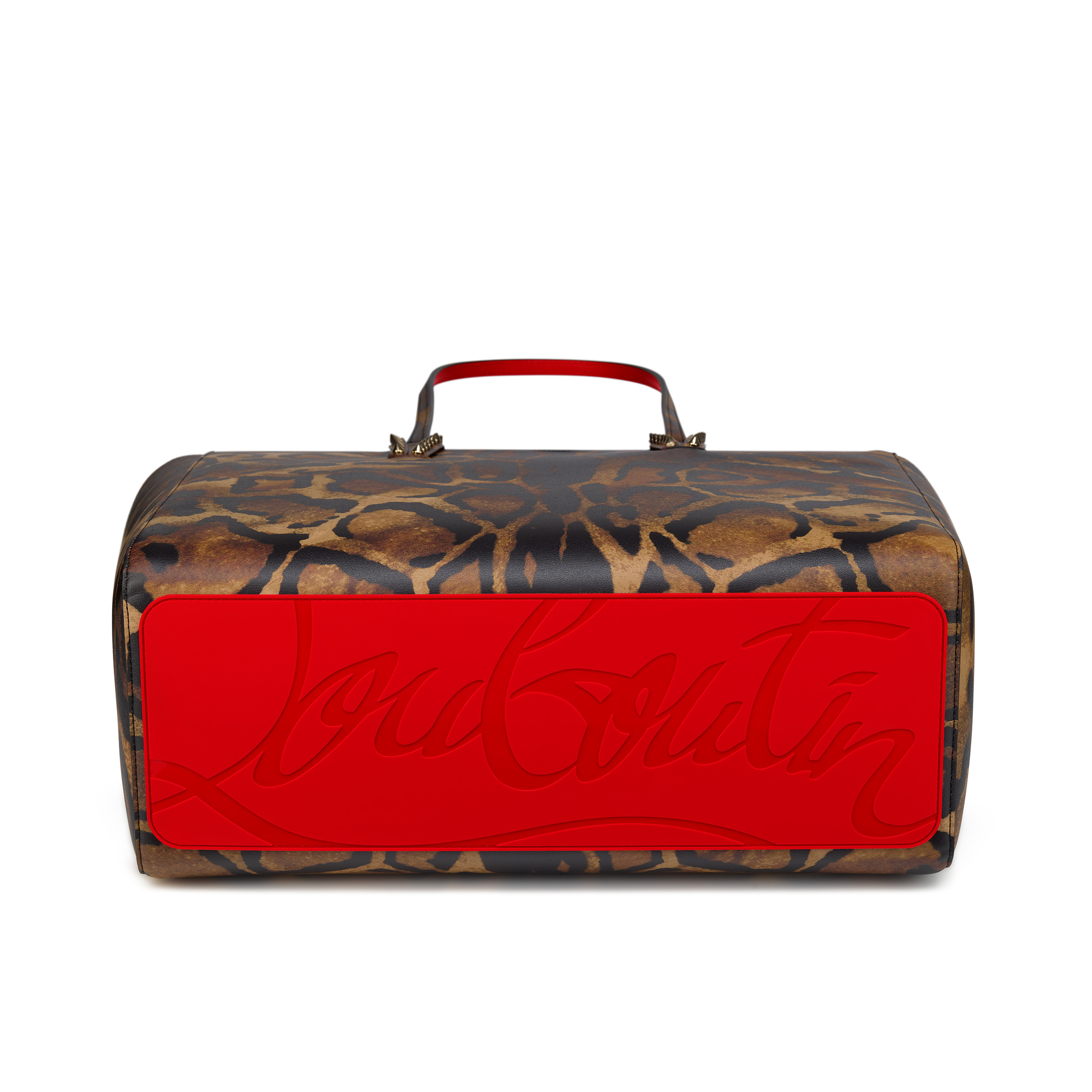 Christian Louboutin / Cabata/パテント/ハンドバッグ/レザー/YLW/総柄 3617770286427-3617770286427-