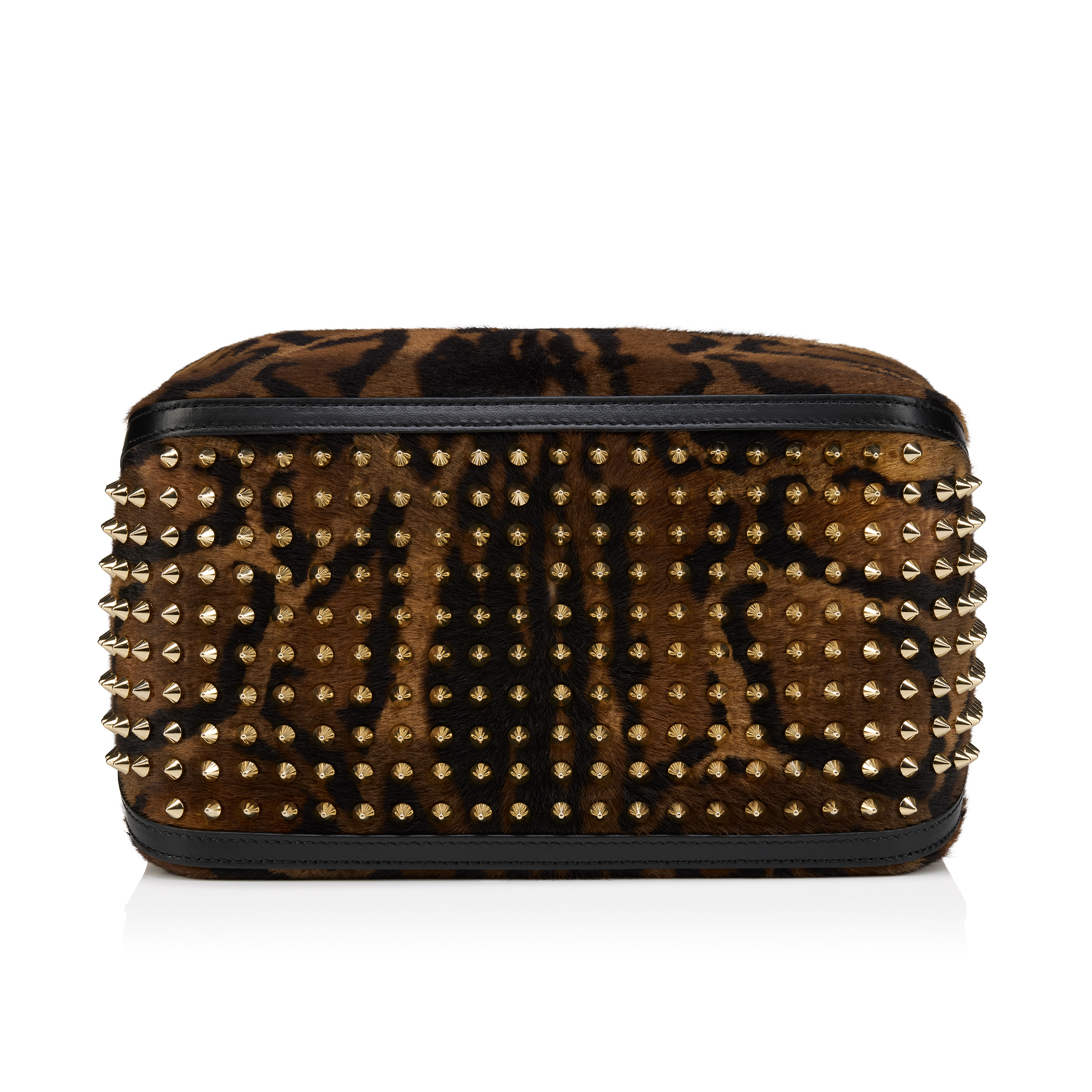 Funky - Pouch - 'Bengali' printed hairy calf leather and