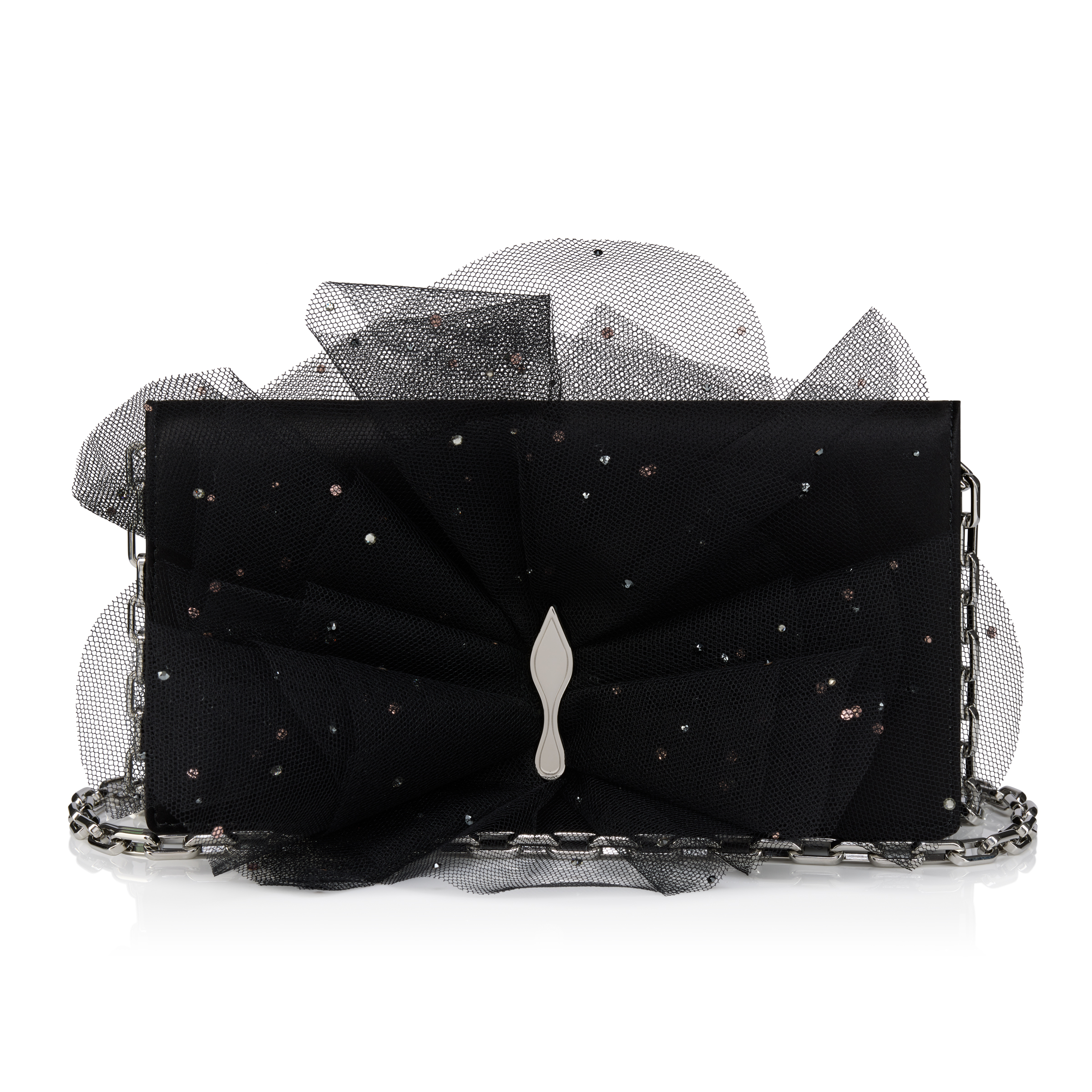 Christian Louboutin パーティーバッグ Bettina - Clutch - Crepe satin - Black - Christian Louboutin