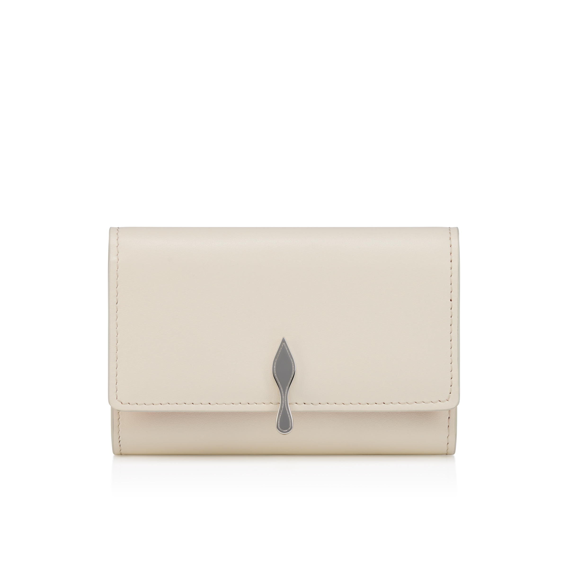 Christian Louboutin 名刺入れ ホワイト Bettina - Card holder - Calf leather - Suzuran - Christian