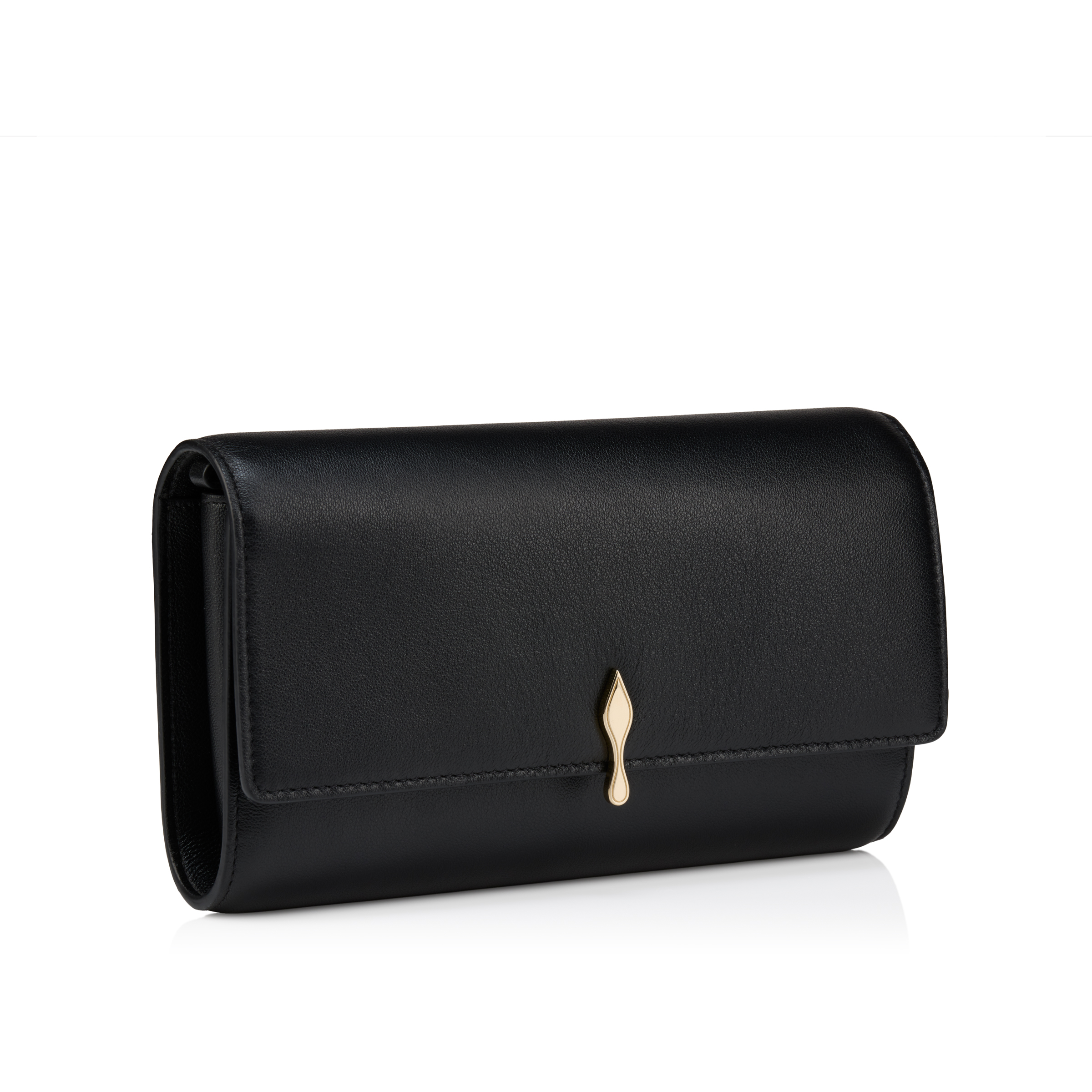 Bettina - Wallet on chain - Lamb nappa leather - Black - Christian