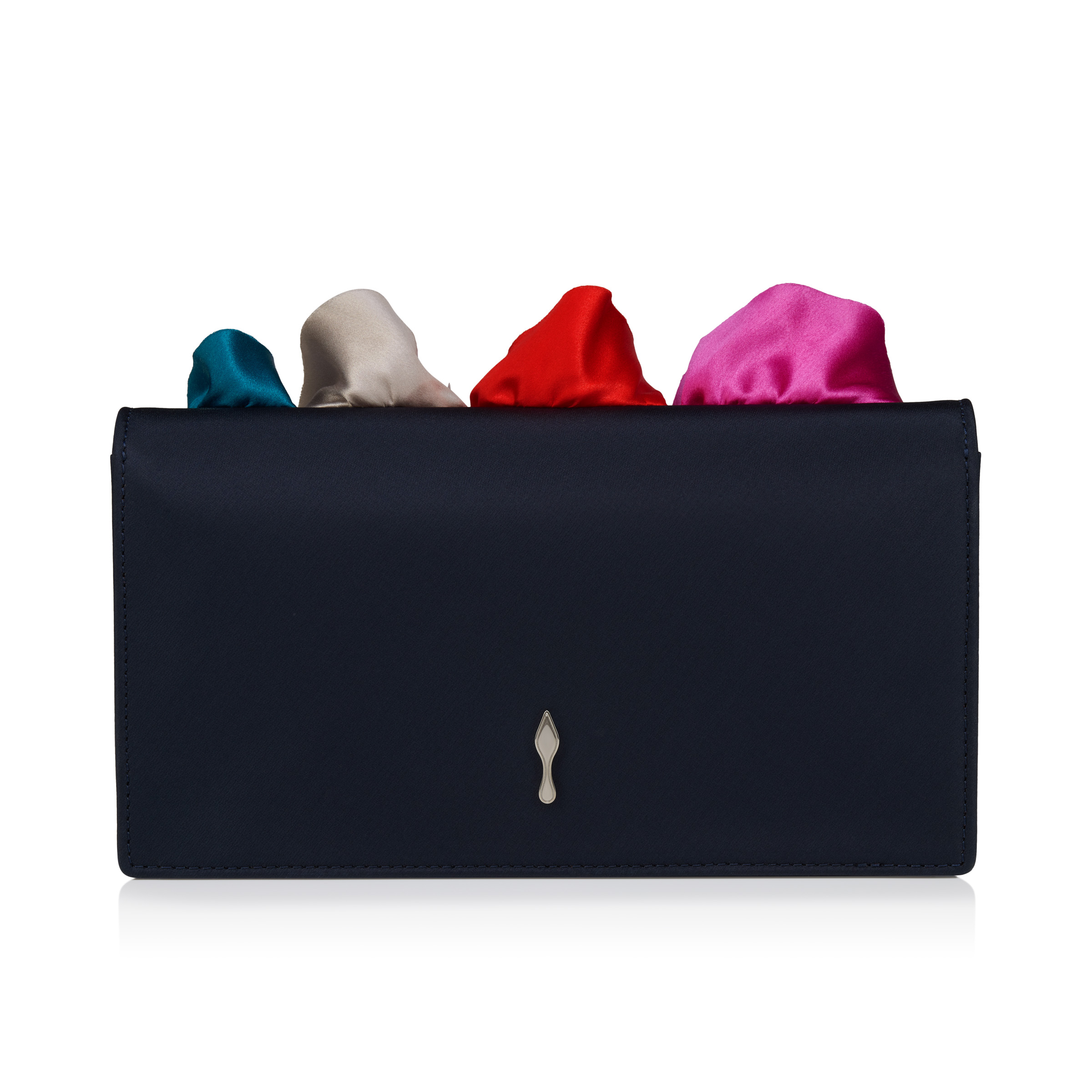 Bettina - Clutch - Crepe satin - Last Night - Christian Louboutin