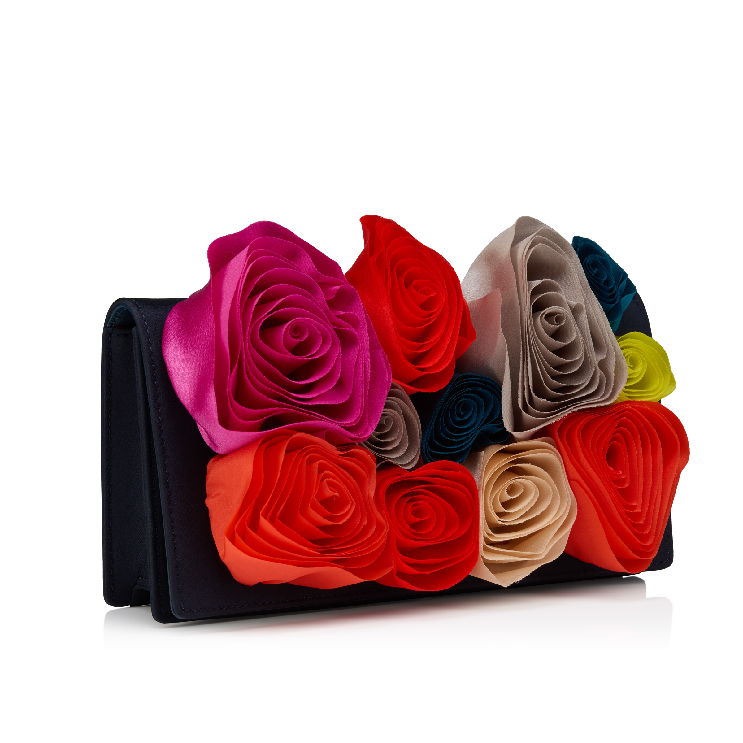 Bettina - Clutch - Crepe satin - Last Night - Christian Louboutin