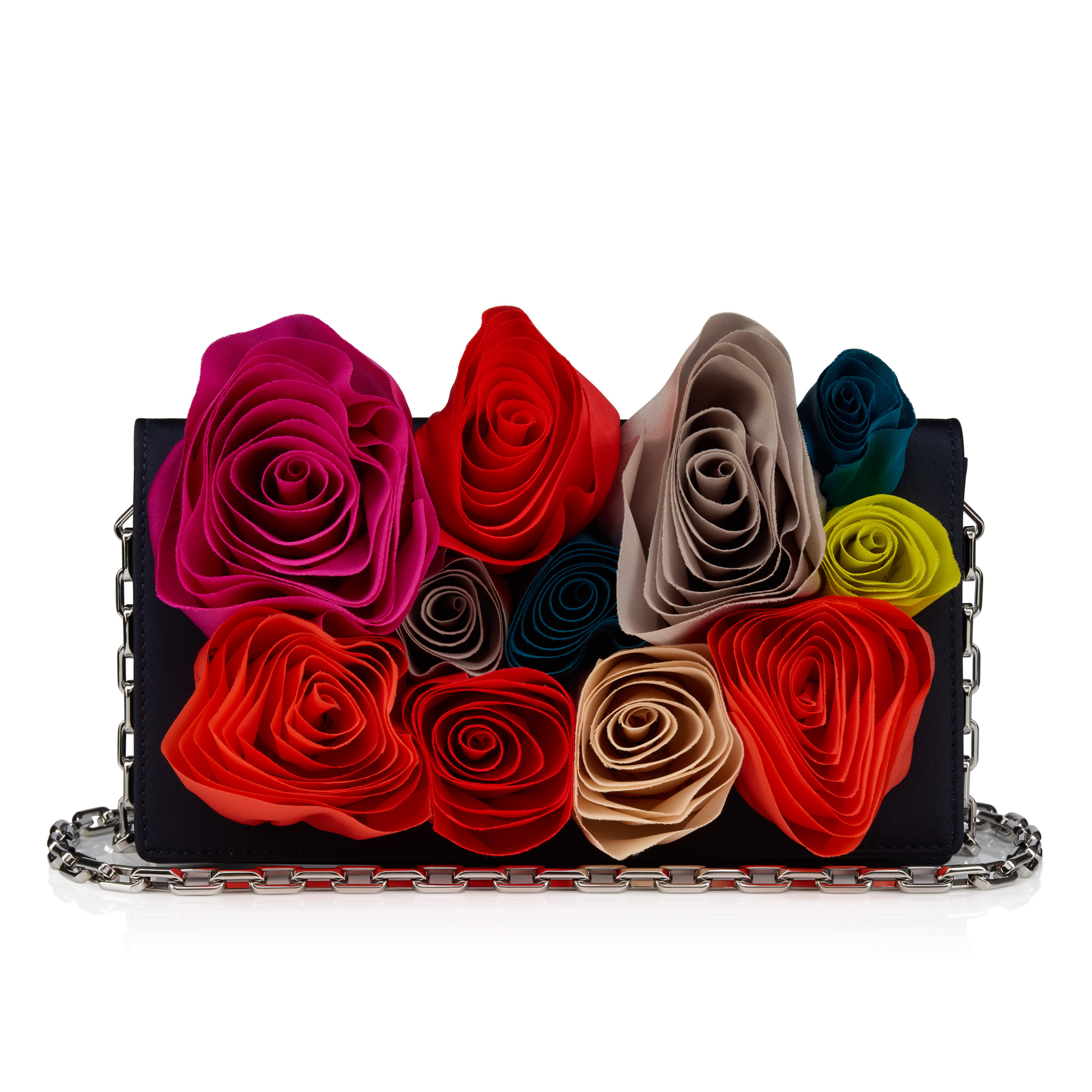 Bettina - Clutch - Crepe satin - Last Night - Christian Louboutin