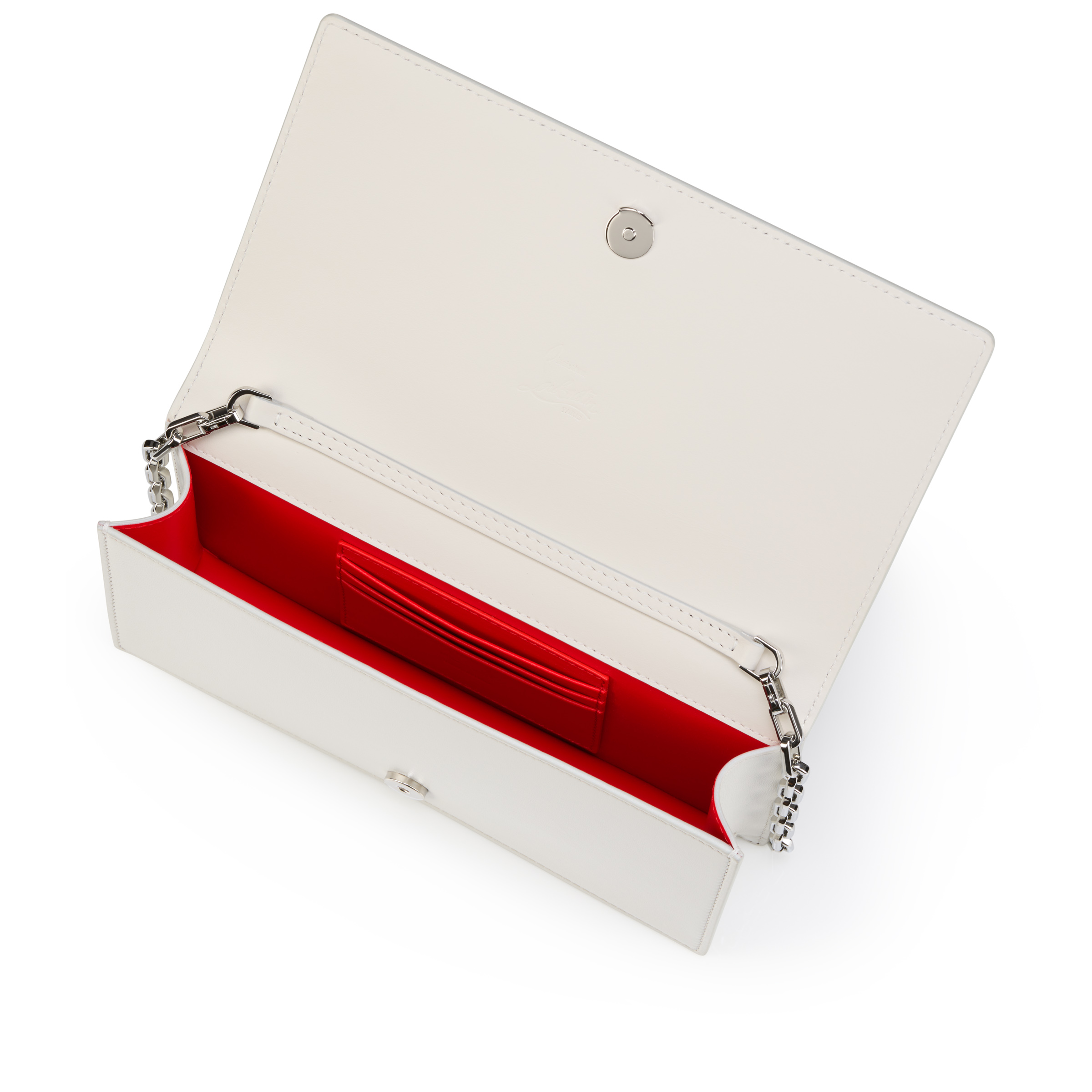 Bettina - Clutch - Pearly nappa leather - White - Christian