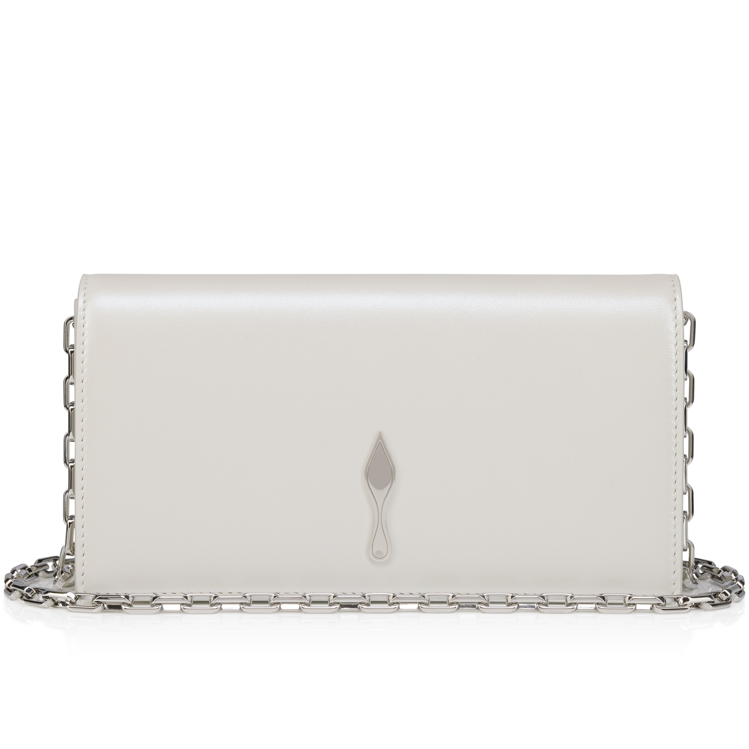 Bettina - Clutch - Pearly nappa leather - White - Christian