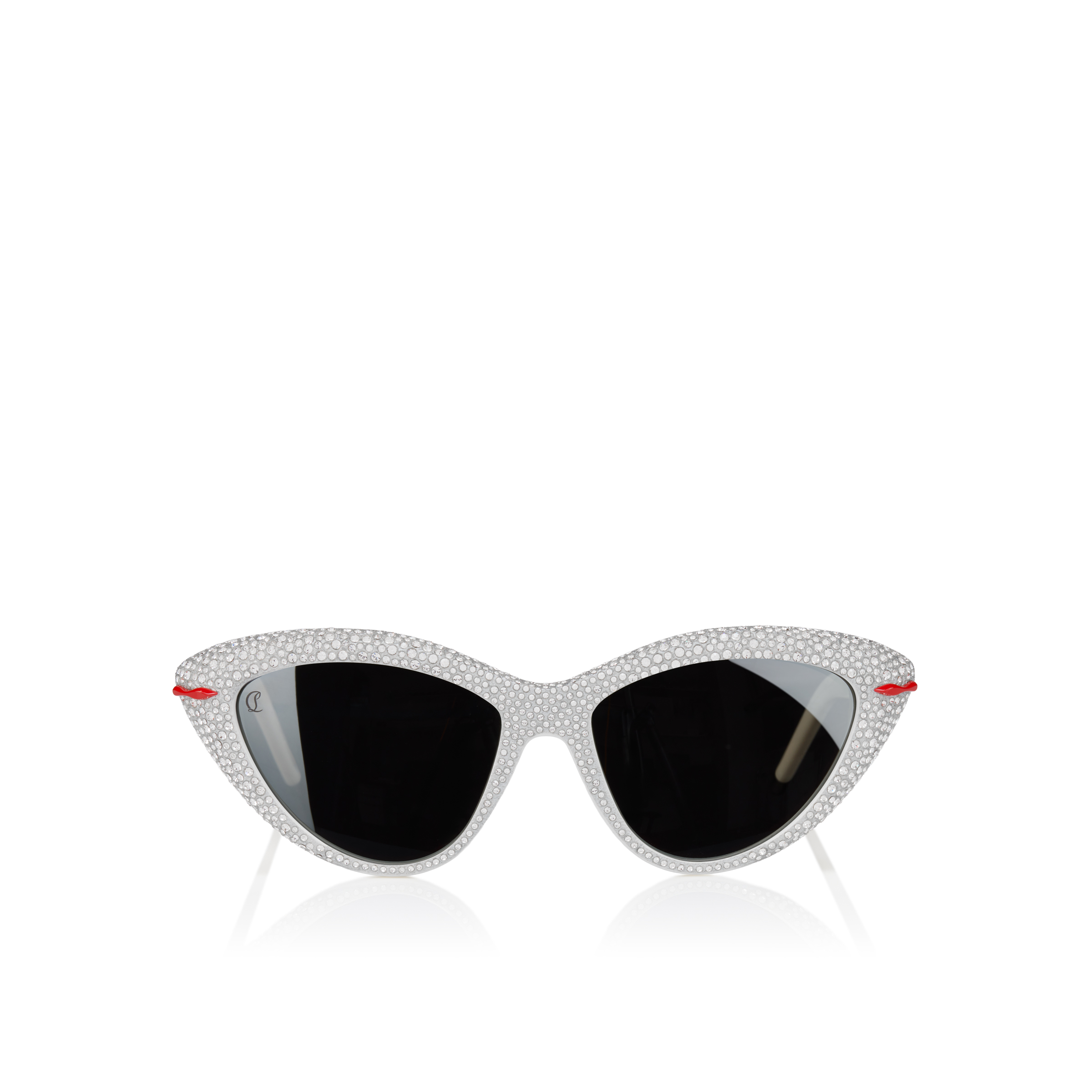Christian Louboutin Silver Geometric Sunglasses Dolly LB0007 - Sunglasses - Metal - Gold - Christian  main image 2